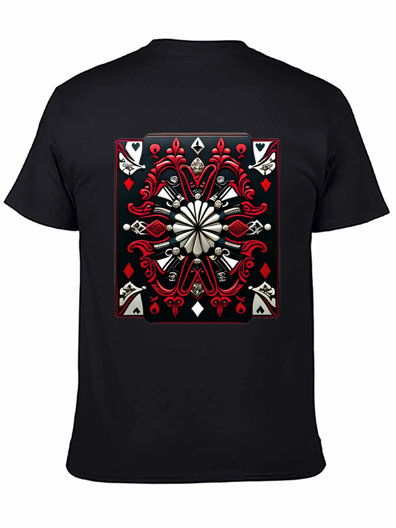 Black Playing Card Graphic T-Shirt - Black view 4