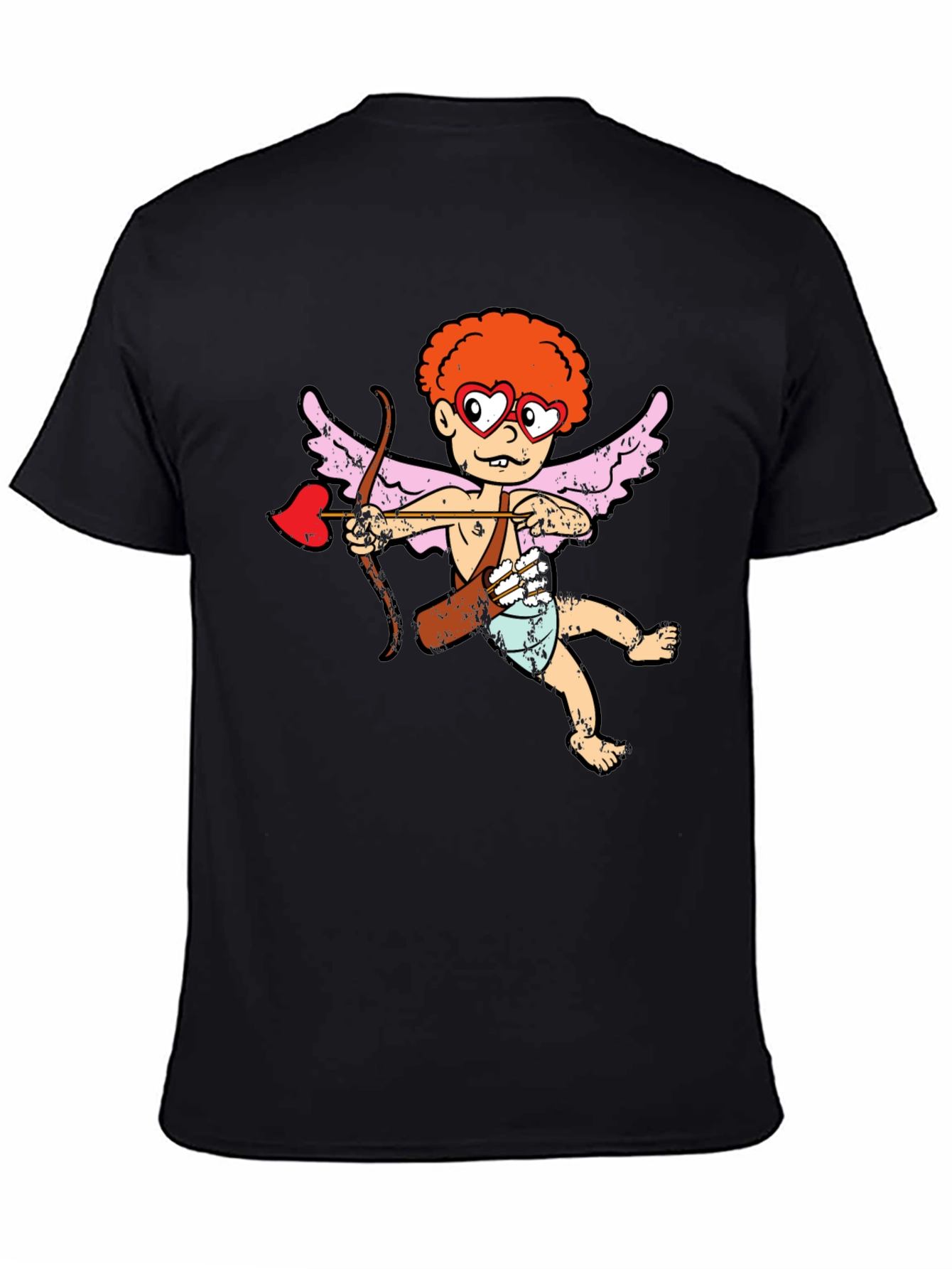 Black Cupid Graphic Tee - Love & Laughter view 4