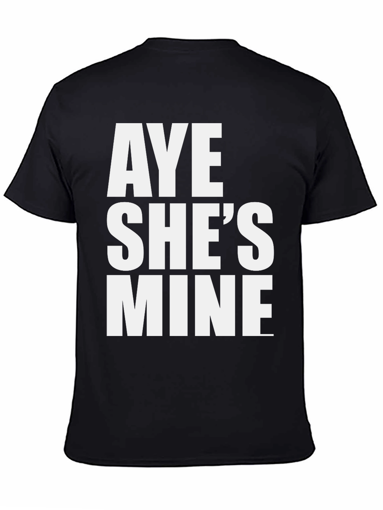 Black Aye She's Mine Graphic Tee view 4