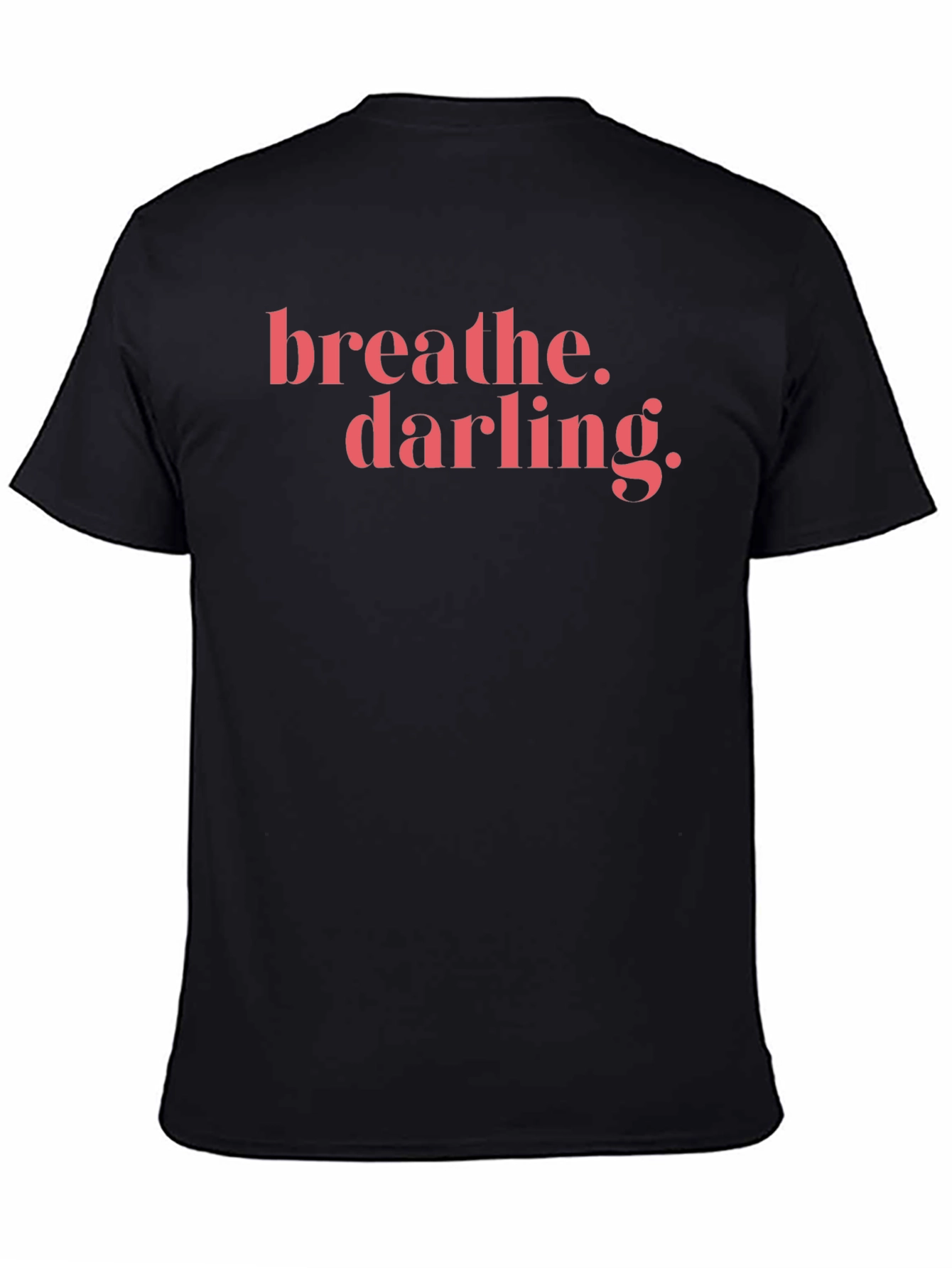 Black Breathe Darling Graphic Tee - Soft Cotton Comfort view 4
