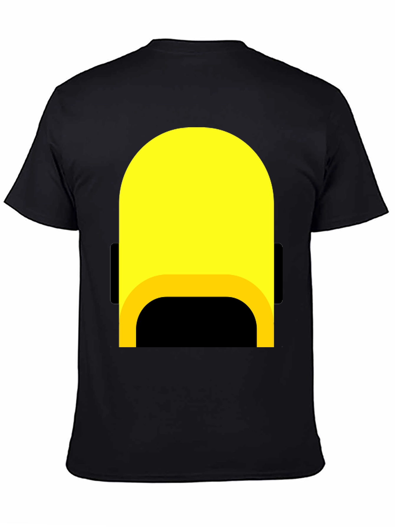 Black Minimalist Character Graphic T-Shirt view 4