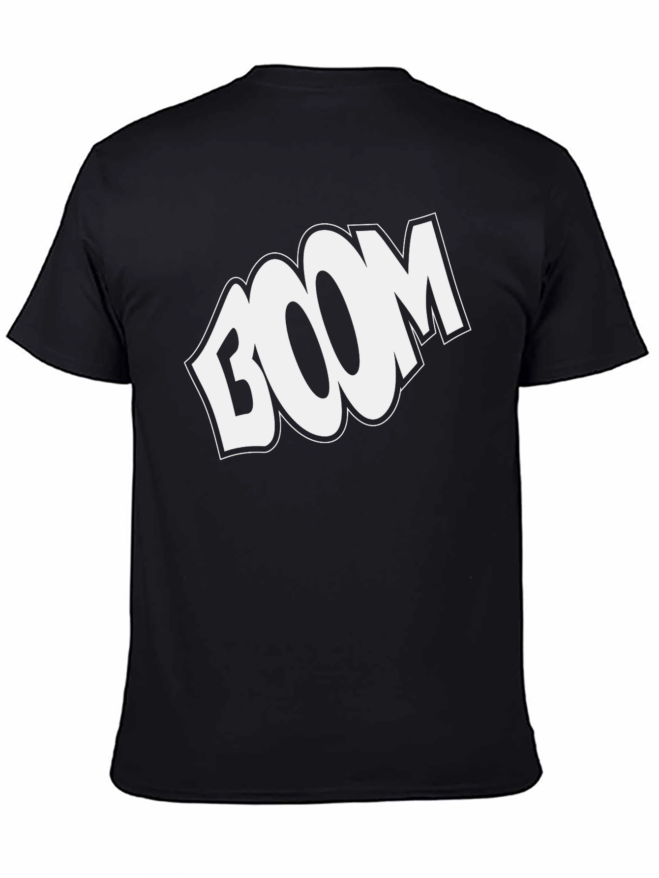 Black BOOM Graphic Print Black T-Shirt view 4