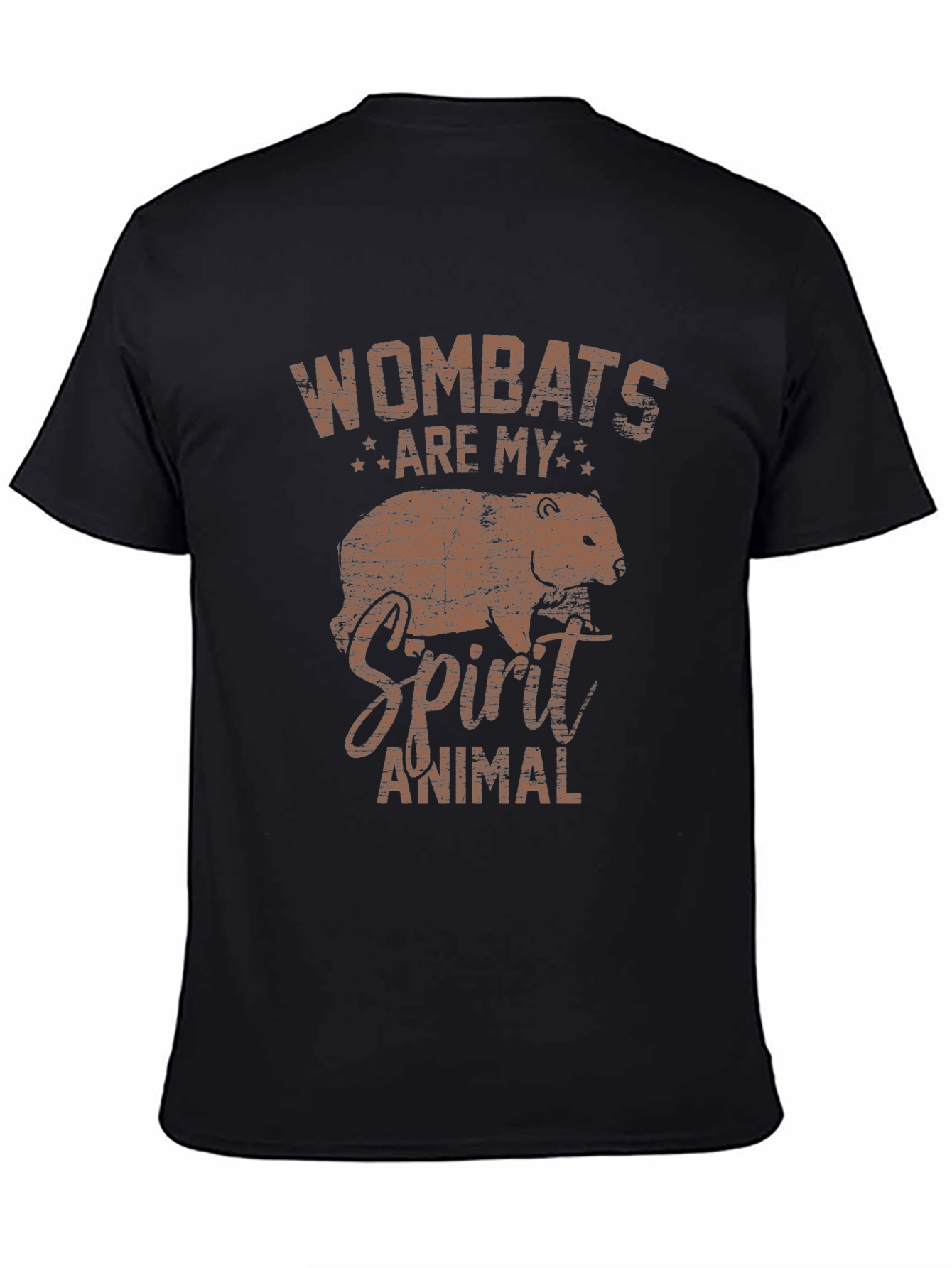 Black Wombats Are My Spirit Animal Graphic Tee view 4