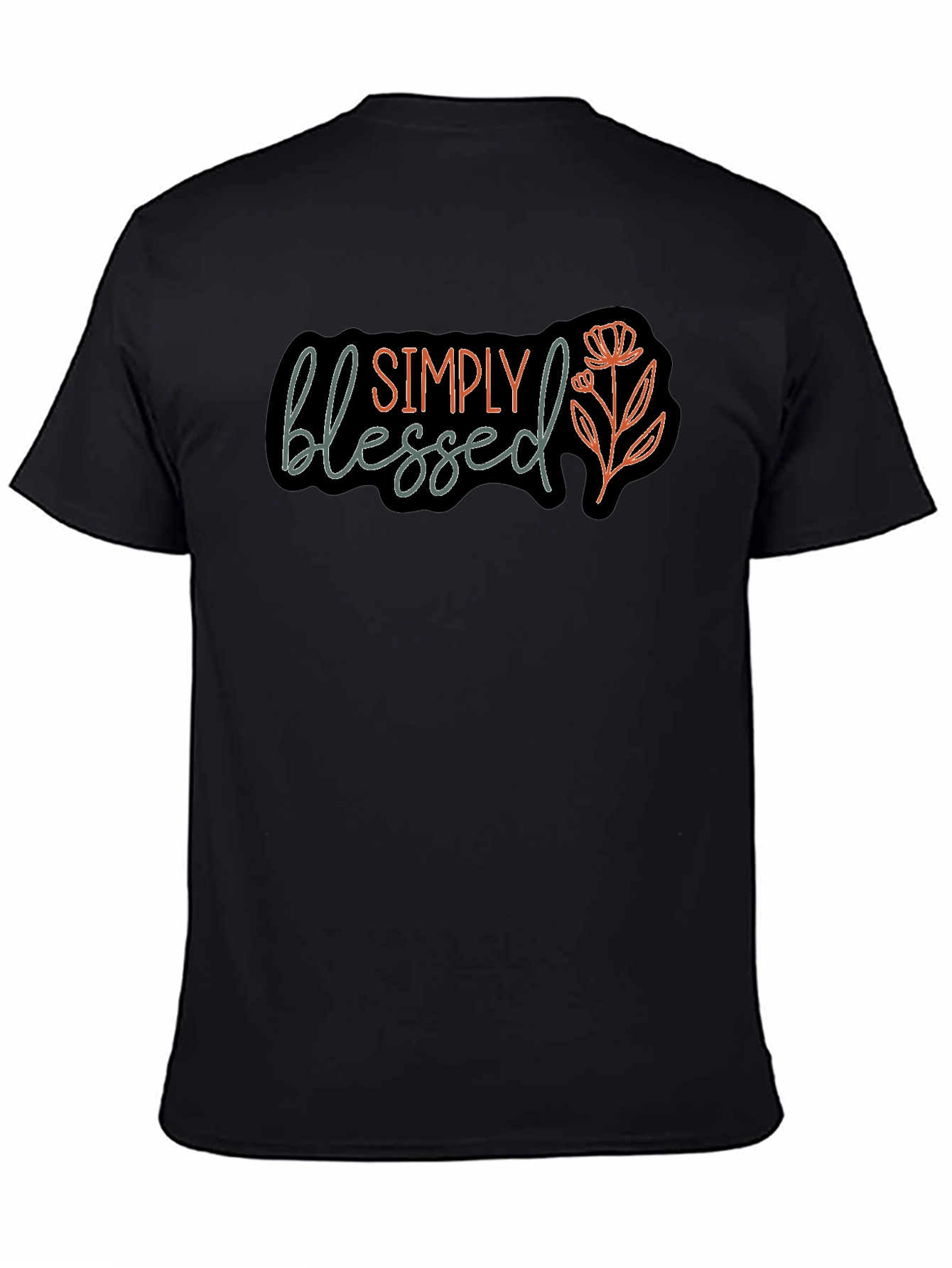 Black Simply Blessed Graphic Tee view 4