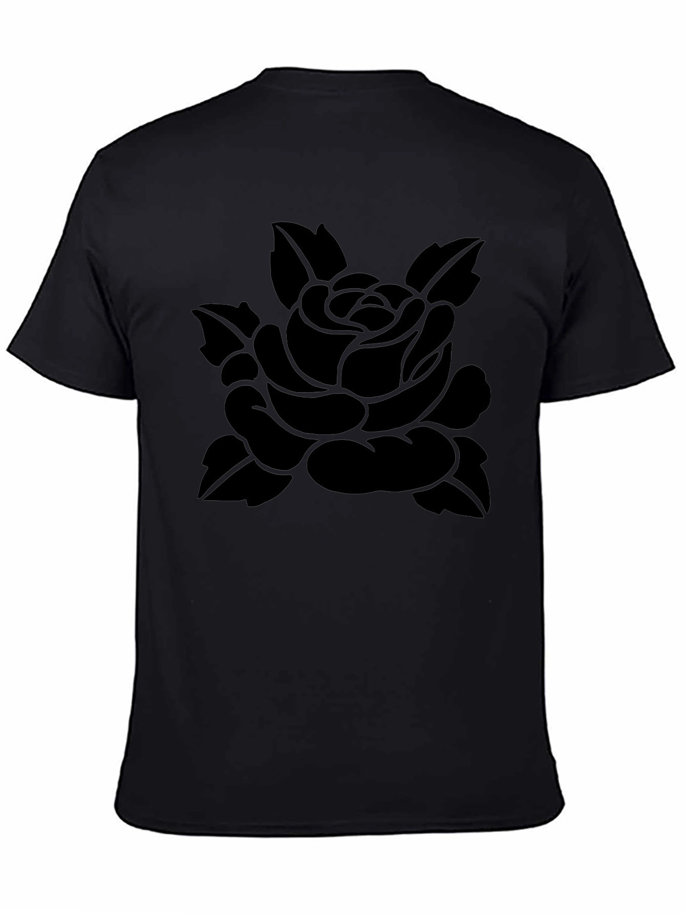 Black Black Rose Graphic Tee - Stylish Menswear view 4