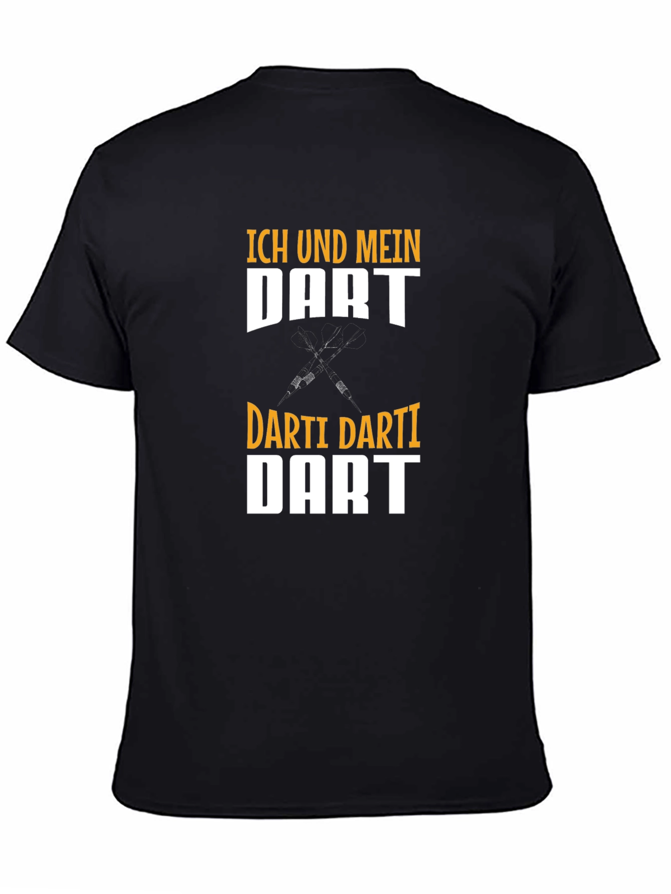 Black Ich Und Mein Dart T-Shirt - Dart Player Gift view 4