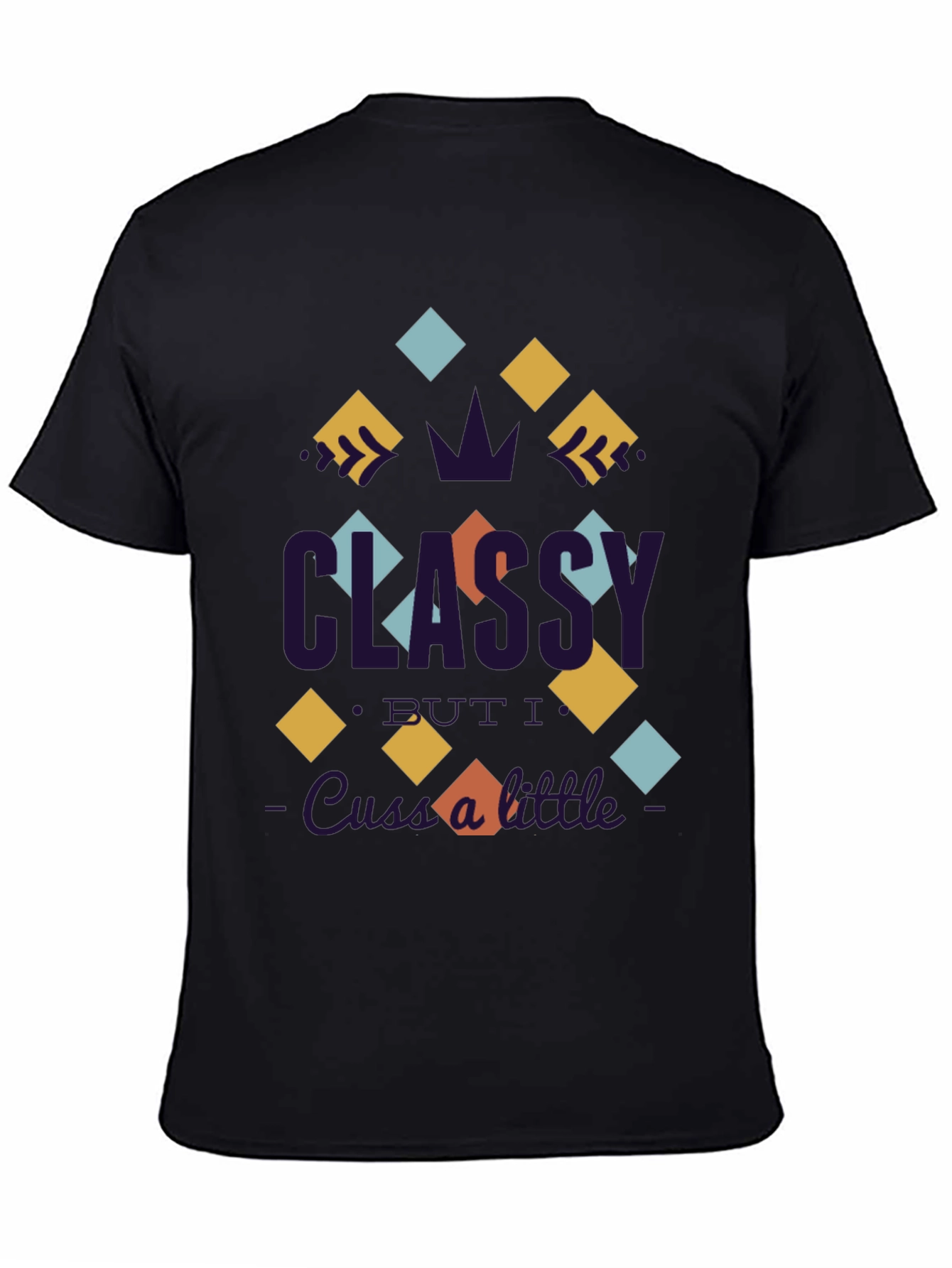 Black Classy Graphic Tee -  Unique Design view 4