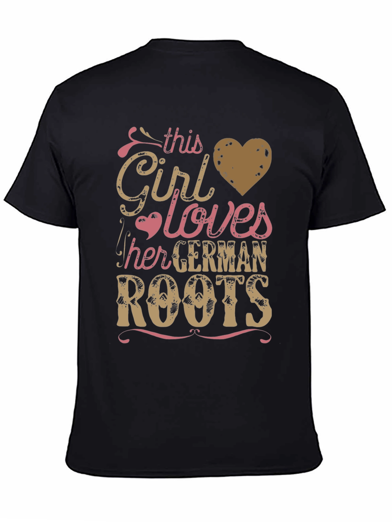German Roots Girl's T-Shirt - Black - 4