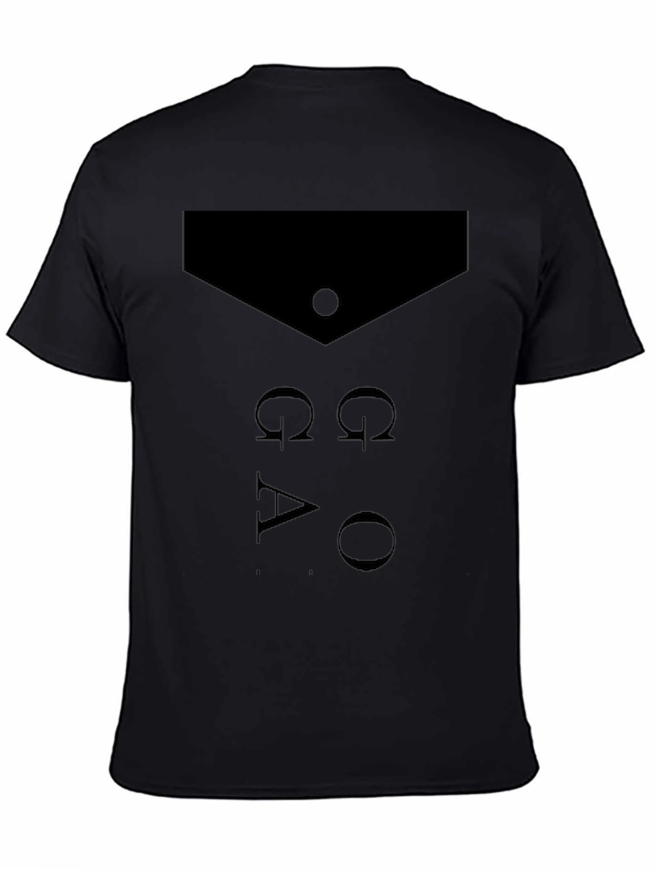 Black Omega Alpha Omega T-Shirt - Men's Black Graphic Tee view 4