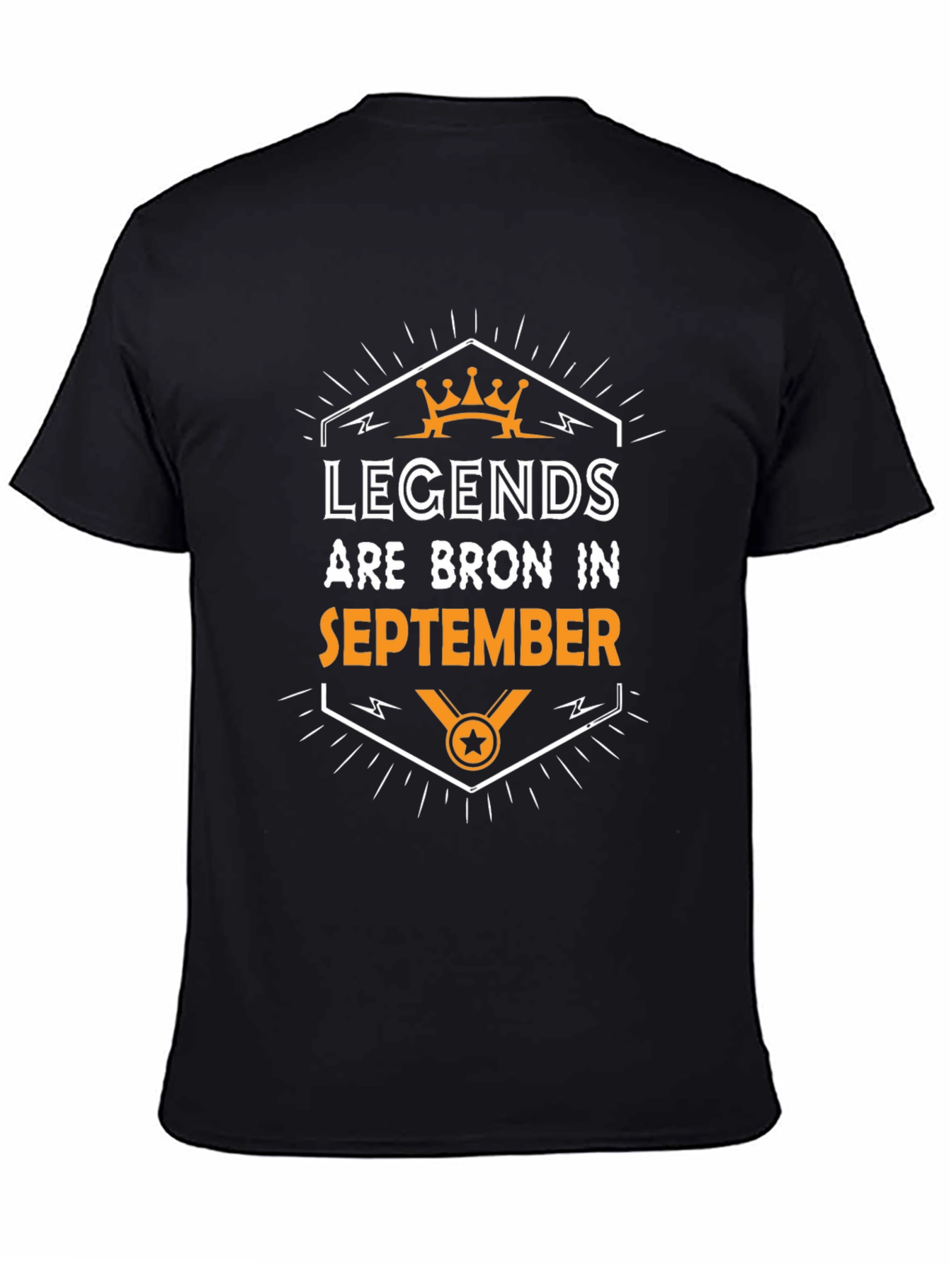 Black Legends Born in September Graphic T-Shirt view 4