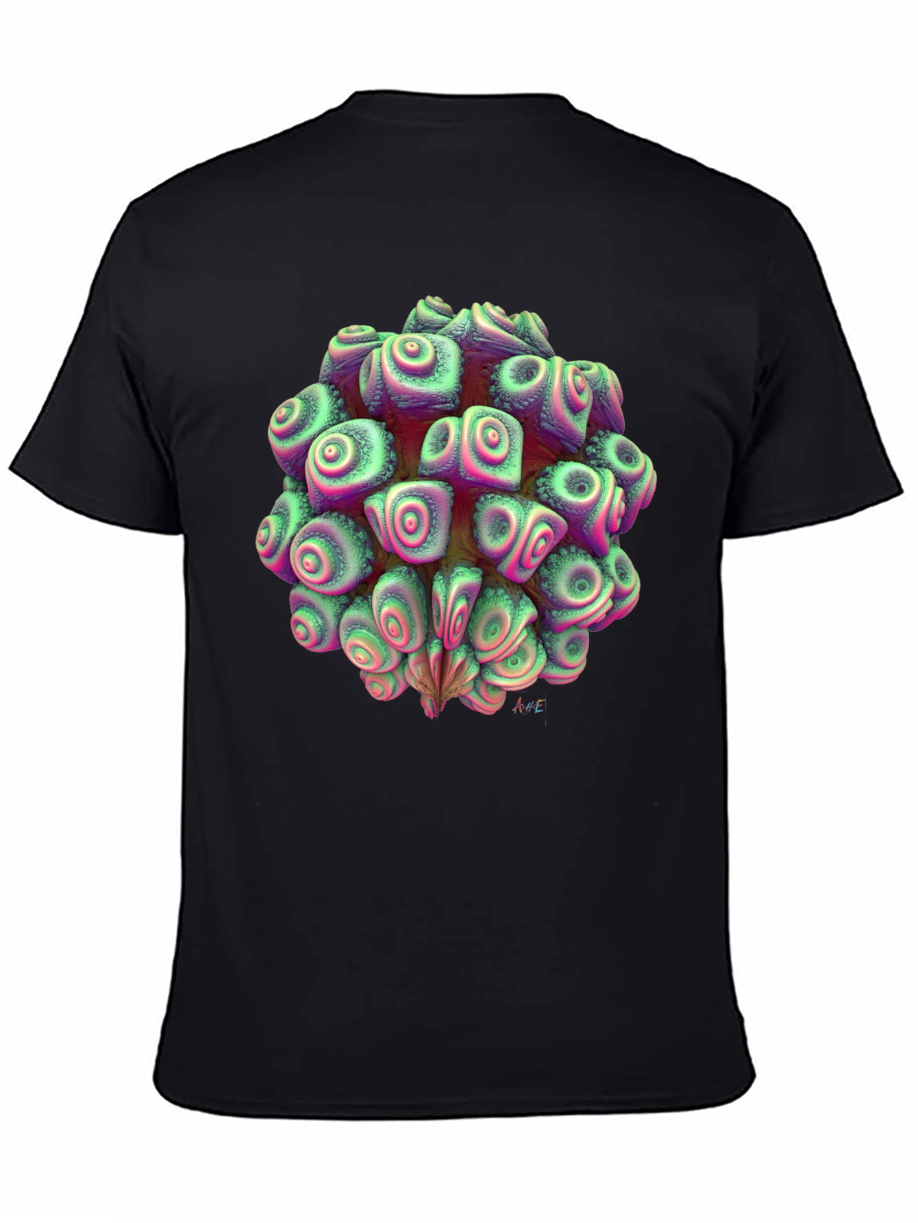 Abstract Organic Fractal Design Tee - 4