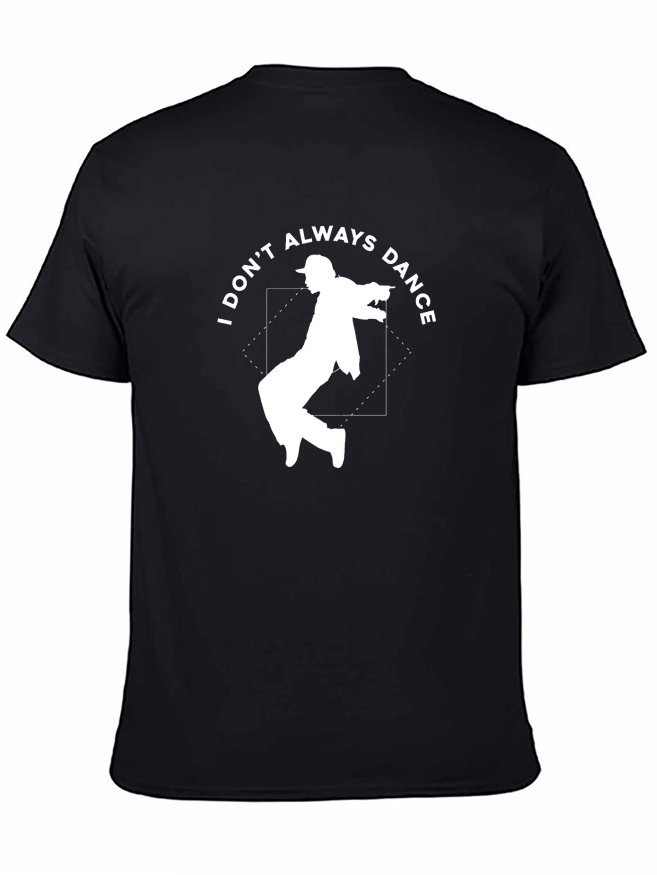 Black I Don't Always Dance Graphic Tee view 4