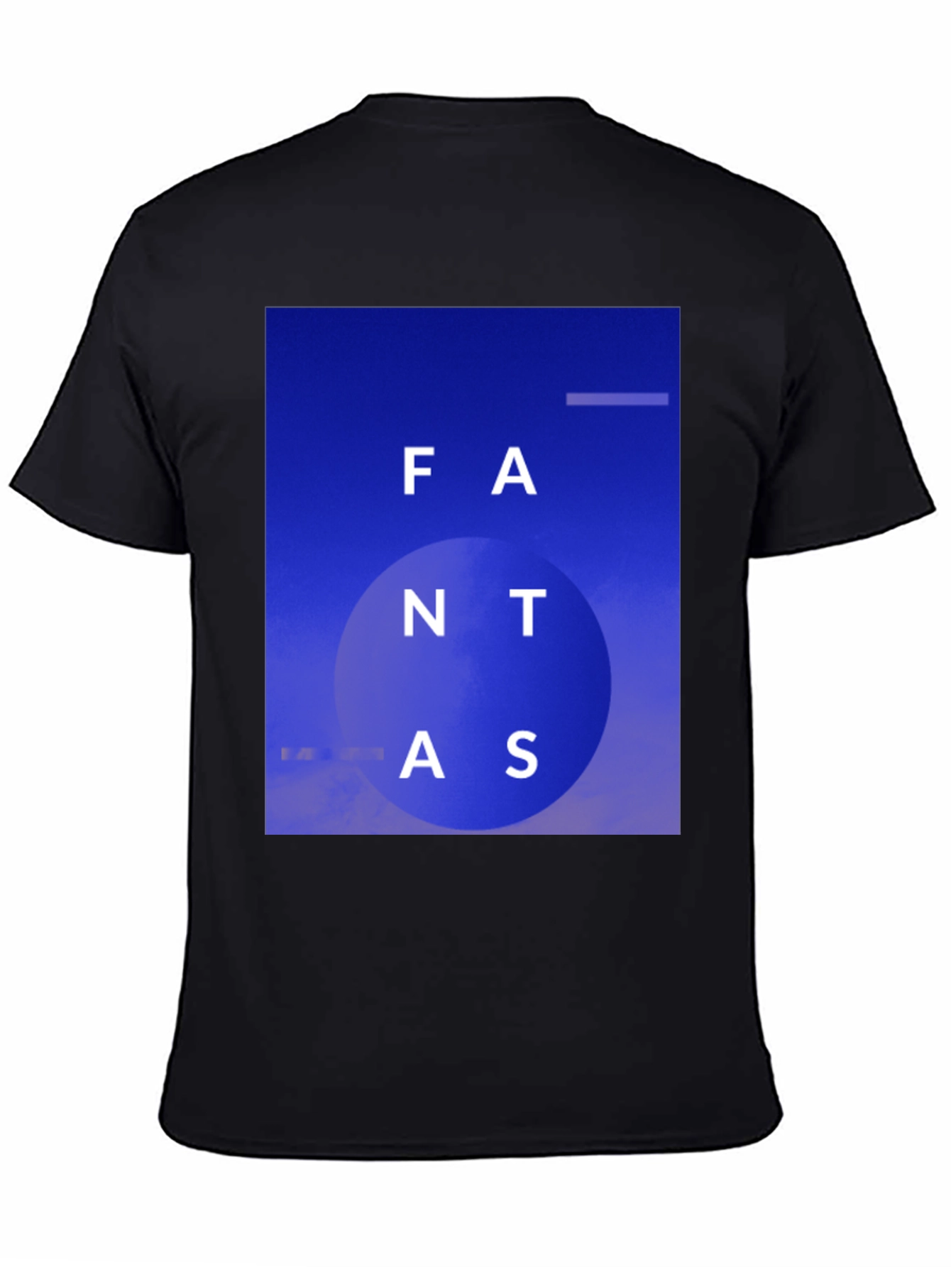 Black Fantastic Blue Graphic Tee view 4