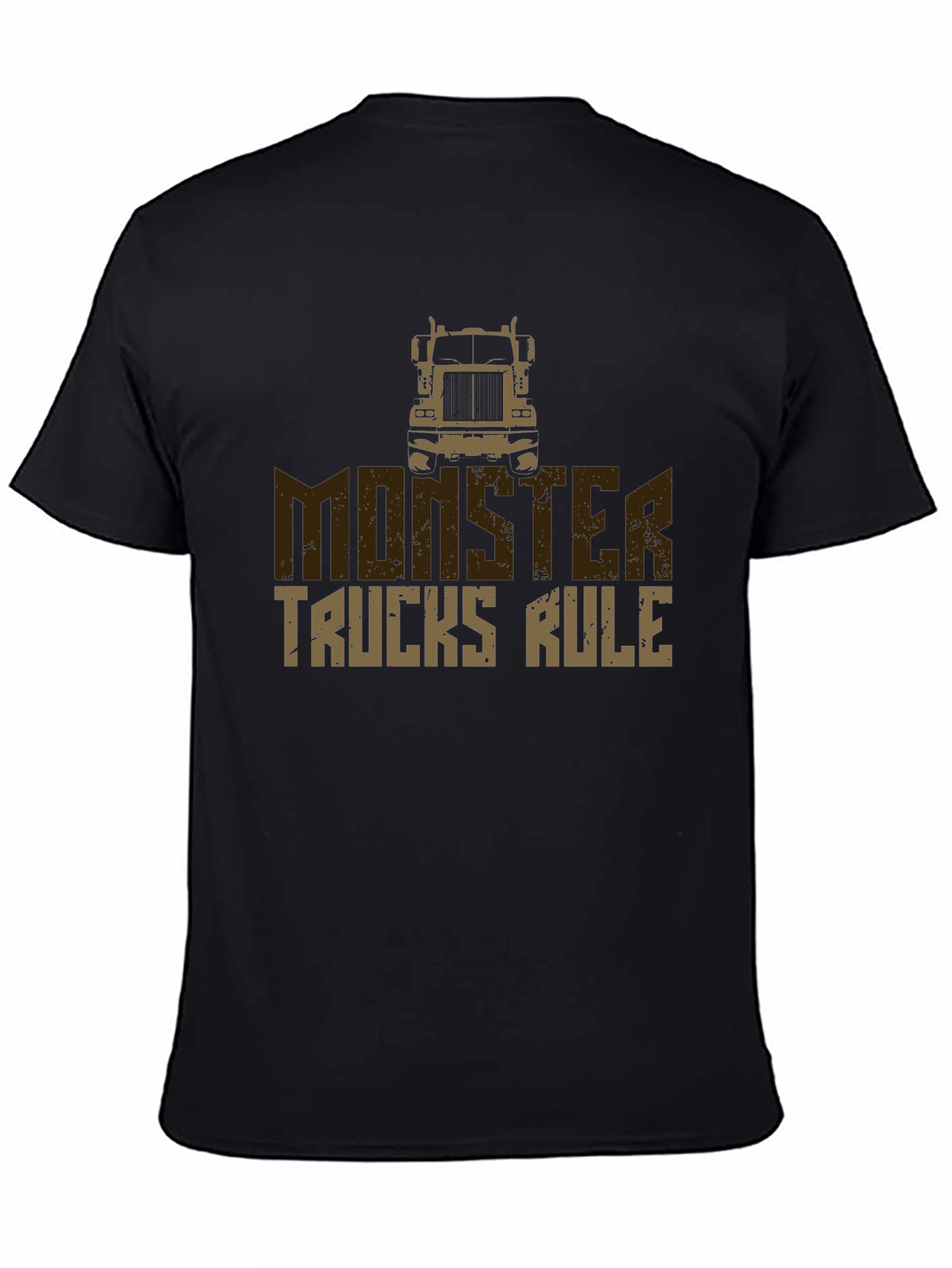 Black Monster Trucks Rule T-Shirt view 4