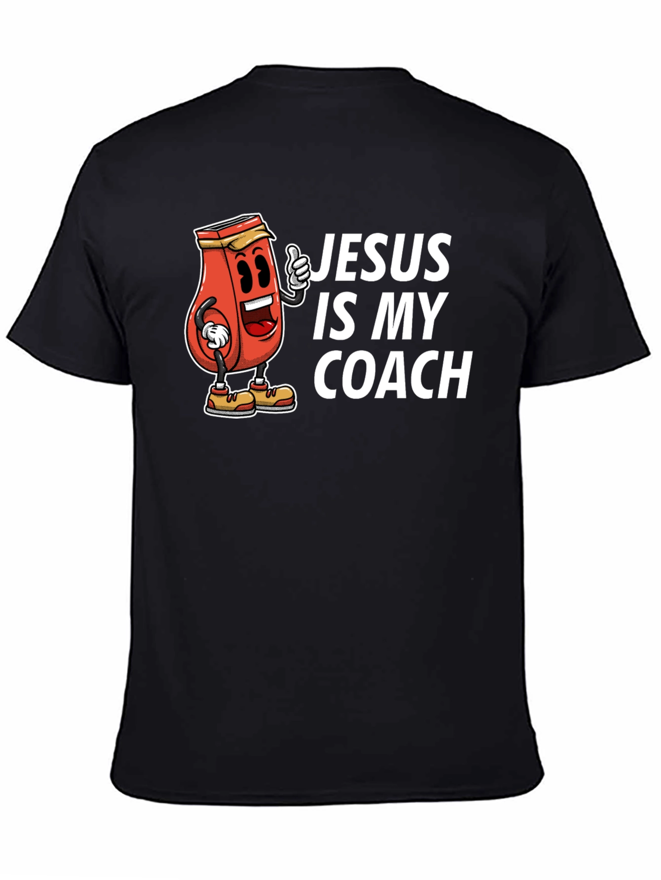 Black Jesus is My Coach Graphic T-Shirt view 4