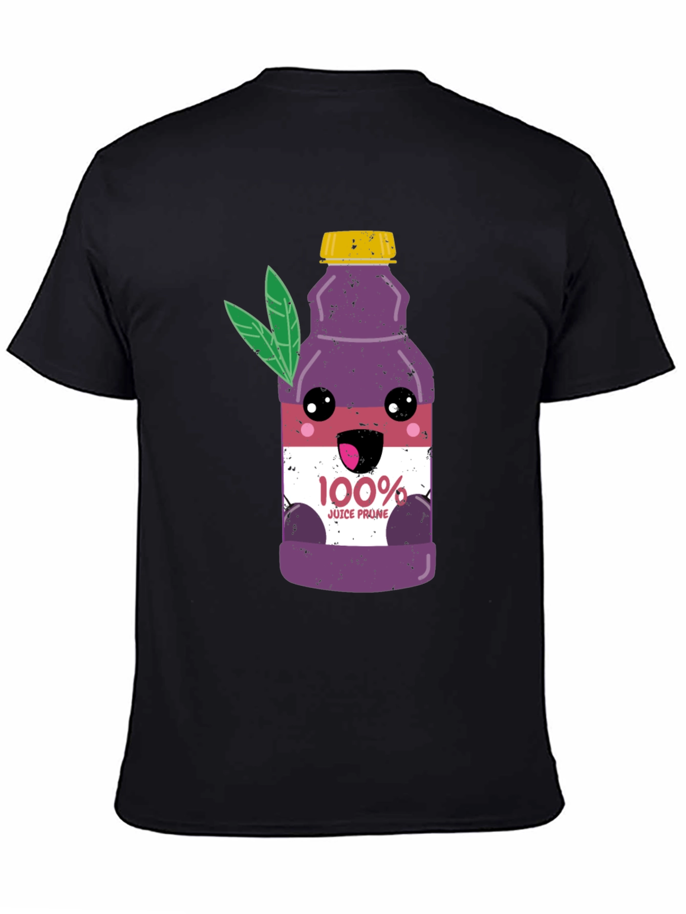 Black Prune Juice Graphic Tee - Funny Cartoon Shirt view 4