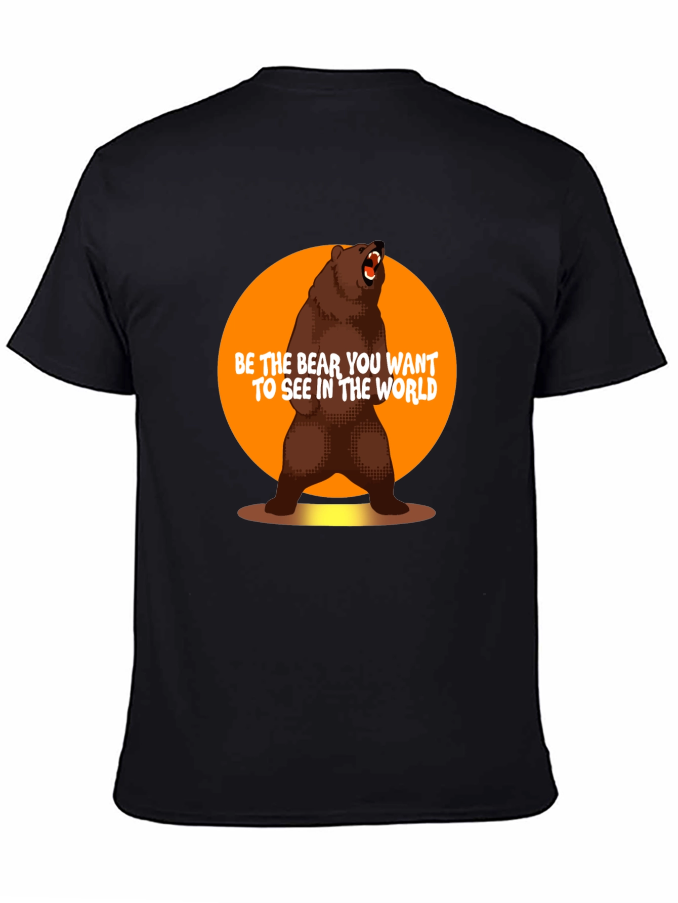 Black Be the Bear T-Shirt - Inspirational Graphic Tee view 4