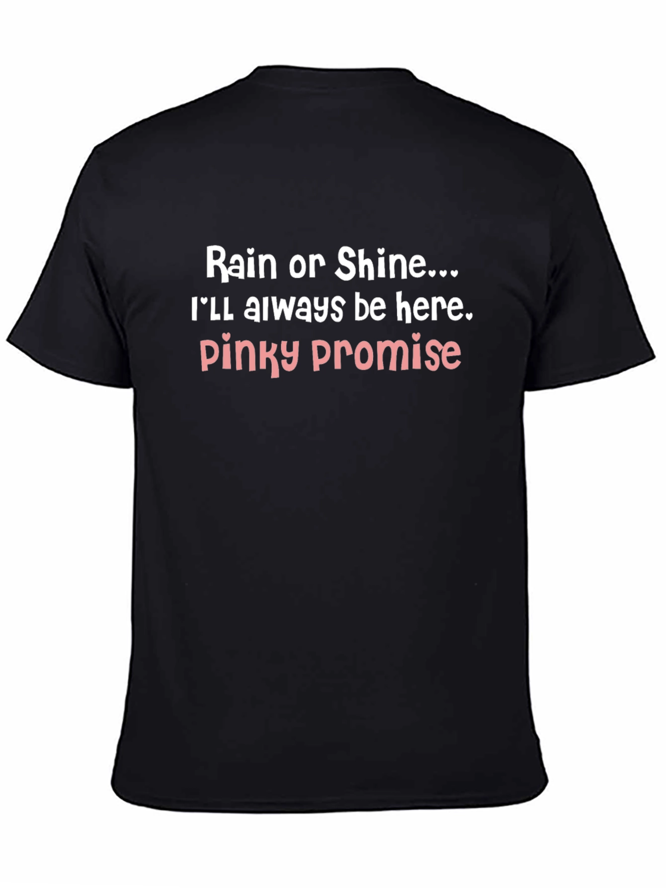 Black Rain or Shine Pinky Promise Graphic Tee view 4