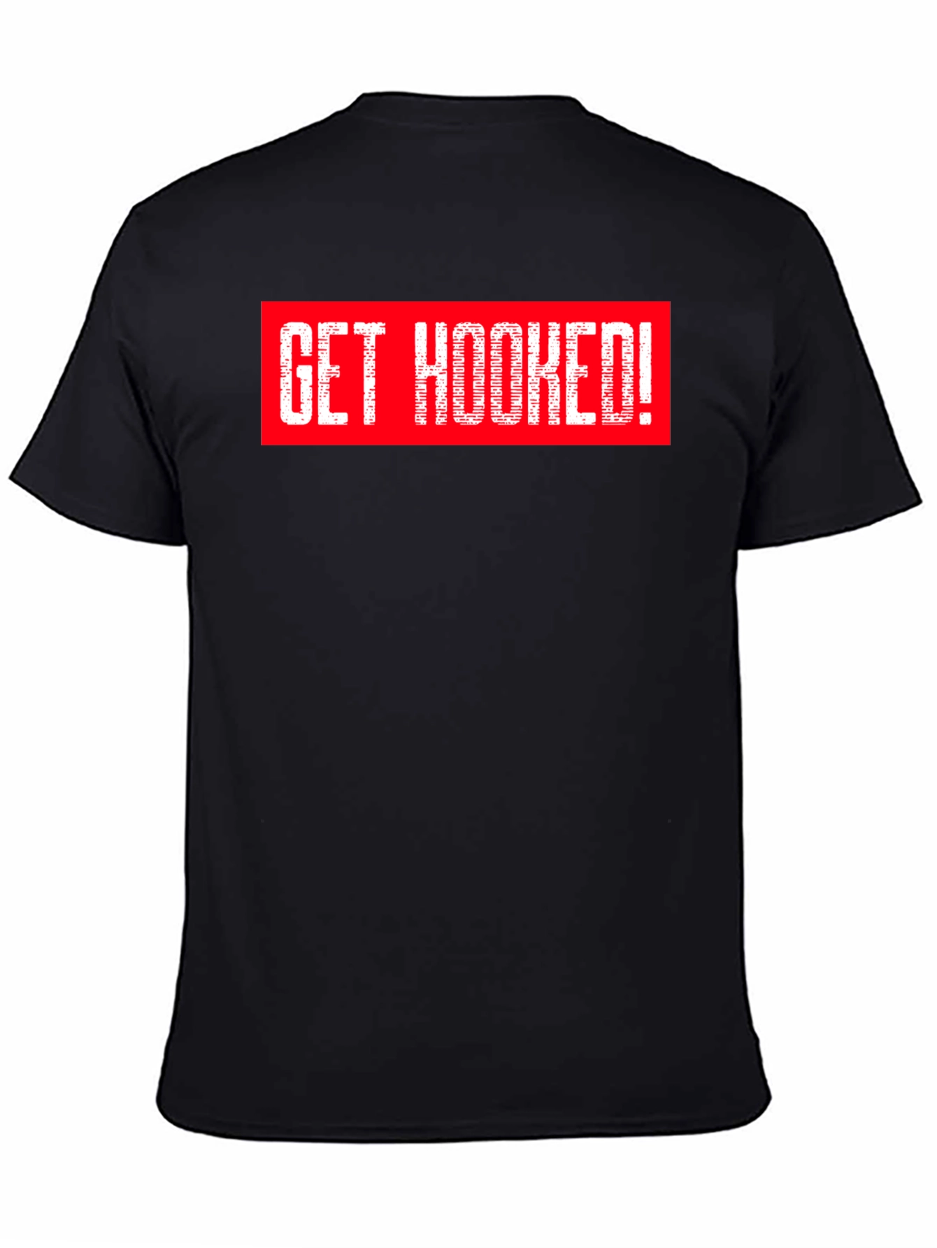 Black Get Hooked! Graphic Tee - Stylish Black T-Shirt view 4