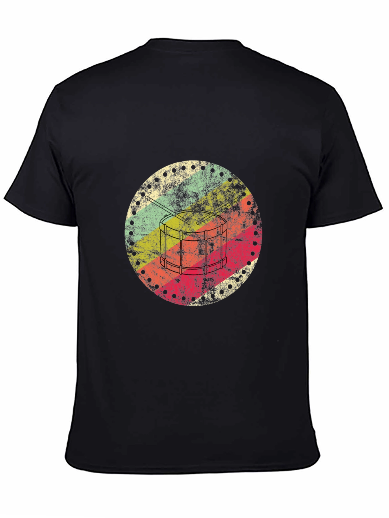 Retro Drum Circle Graphic Tee - 4