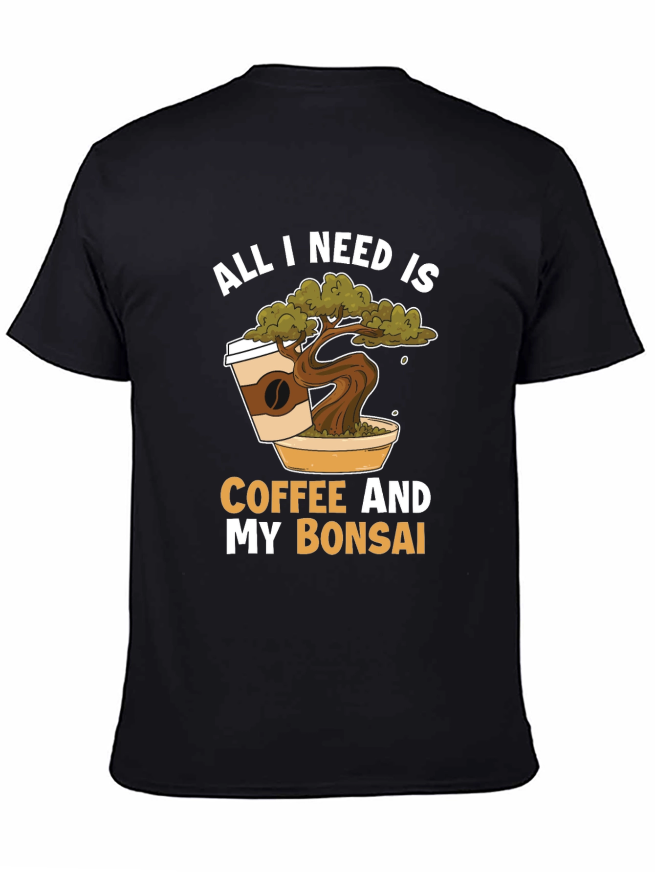 Black Coffee & Bonsai T-Shirt -  Relaxed Fit view 4