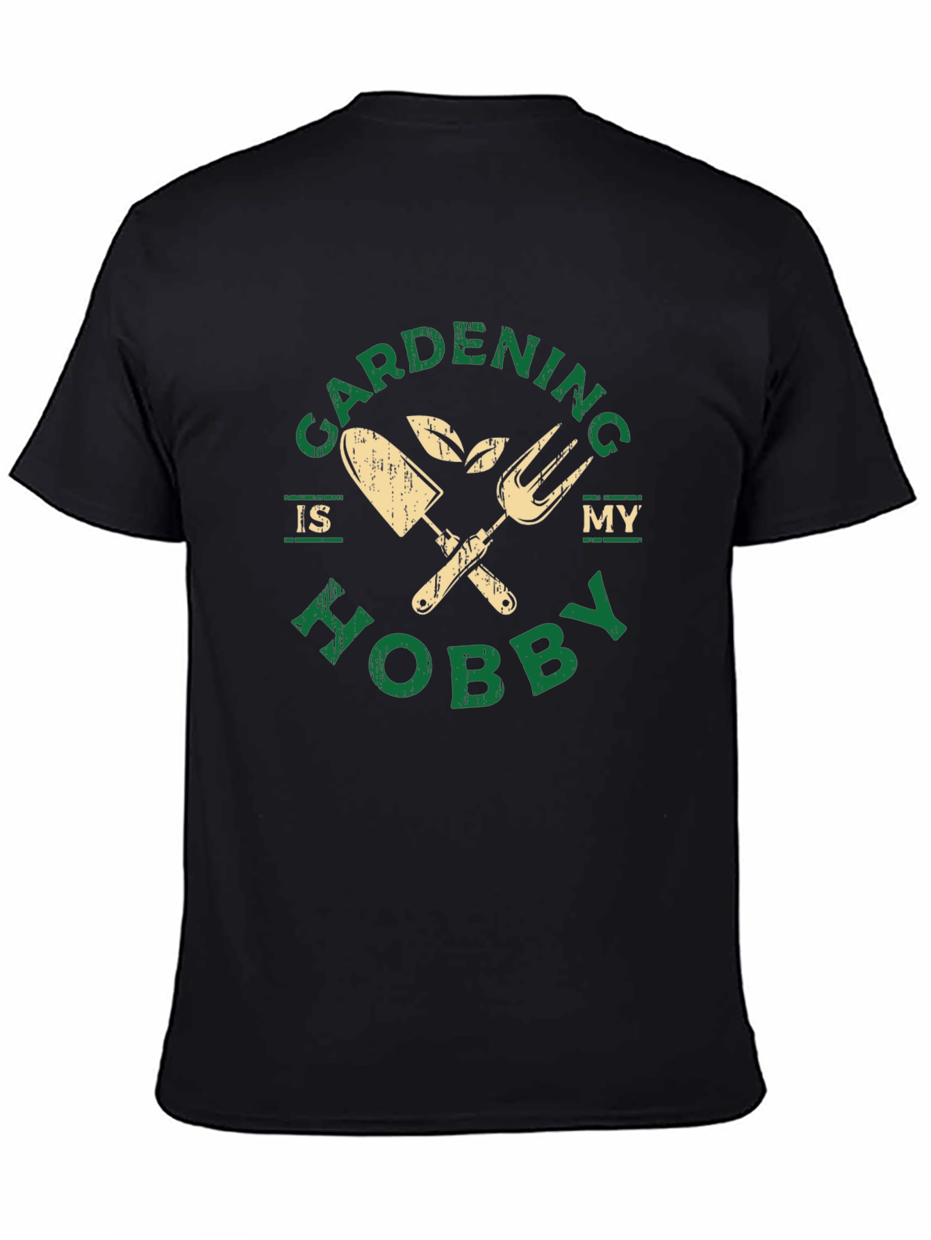 Black Gardening is My Hobby Graphic Tee - Gardener Gift view 4