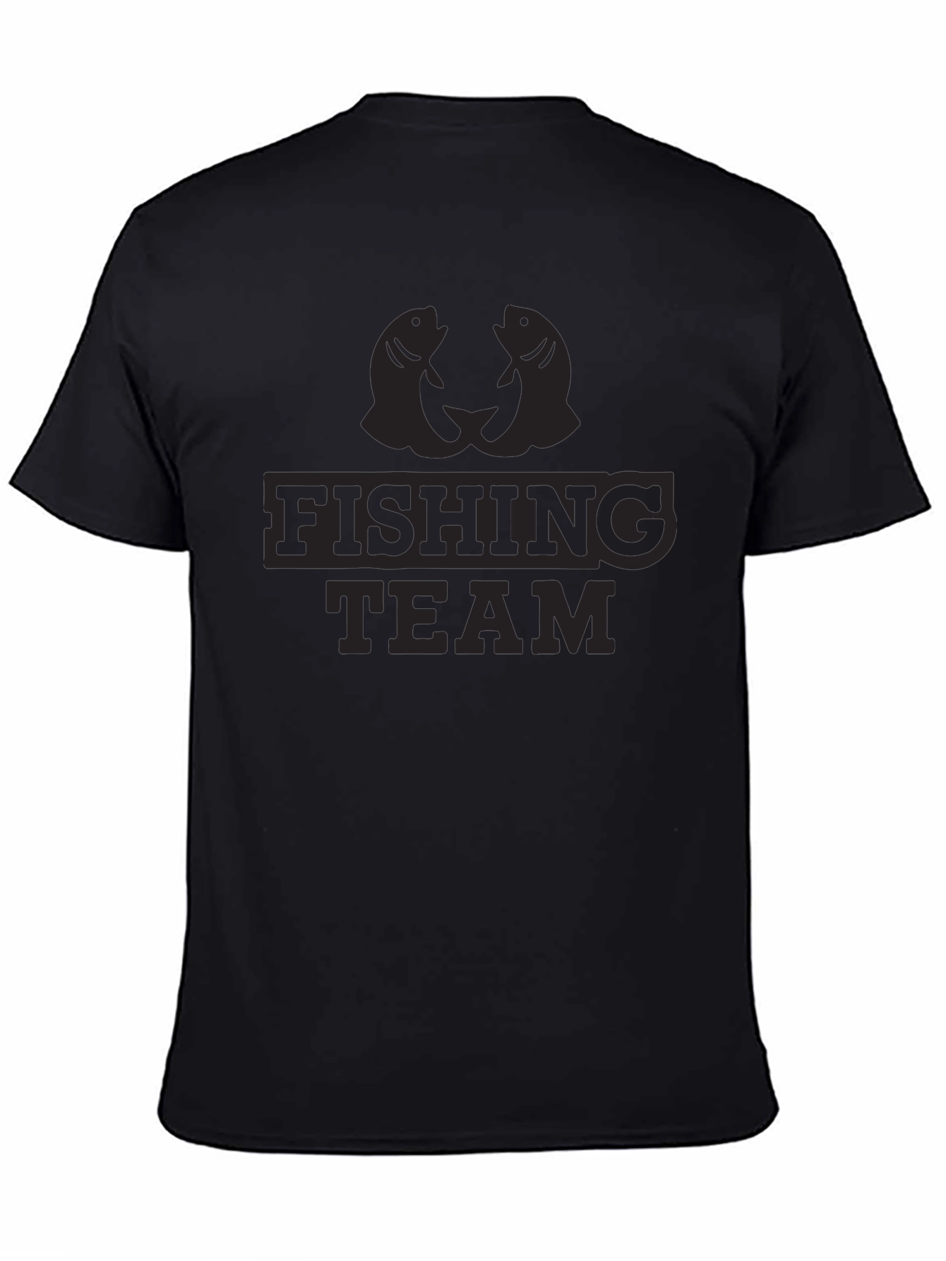 Black Fishing Team T-Shirt - Stylish Angler Apparel view 4