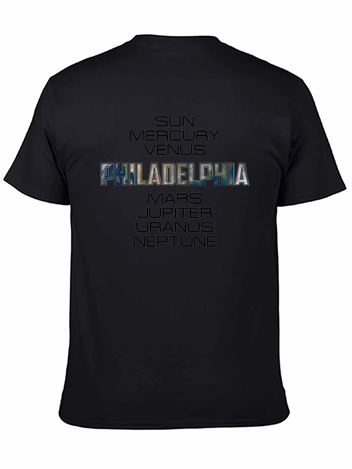 Philadelphia Planets Black T-Shirt - 4