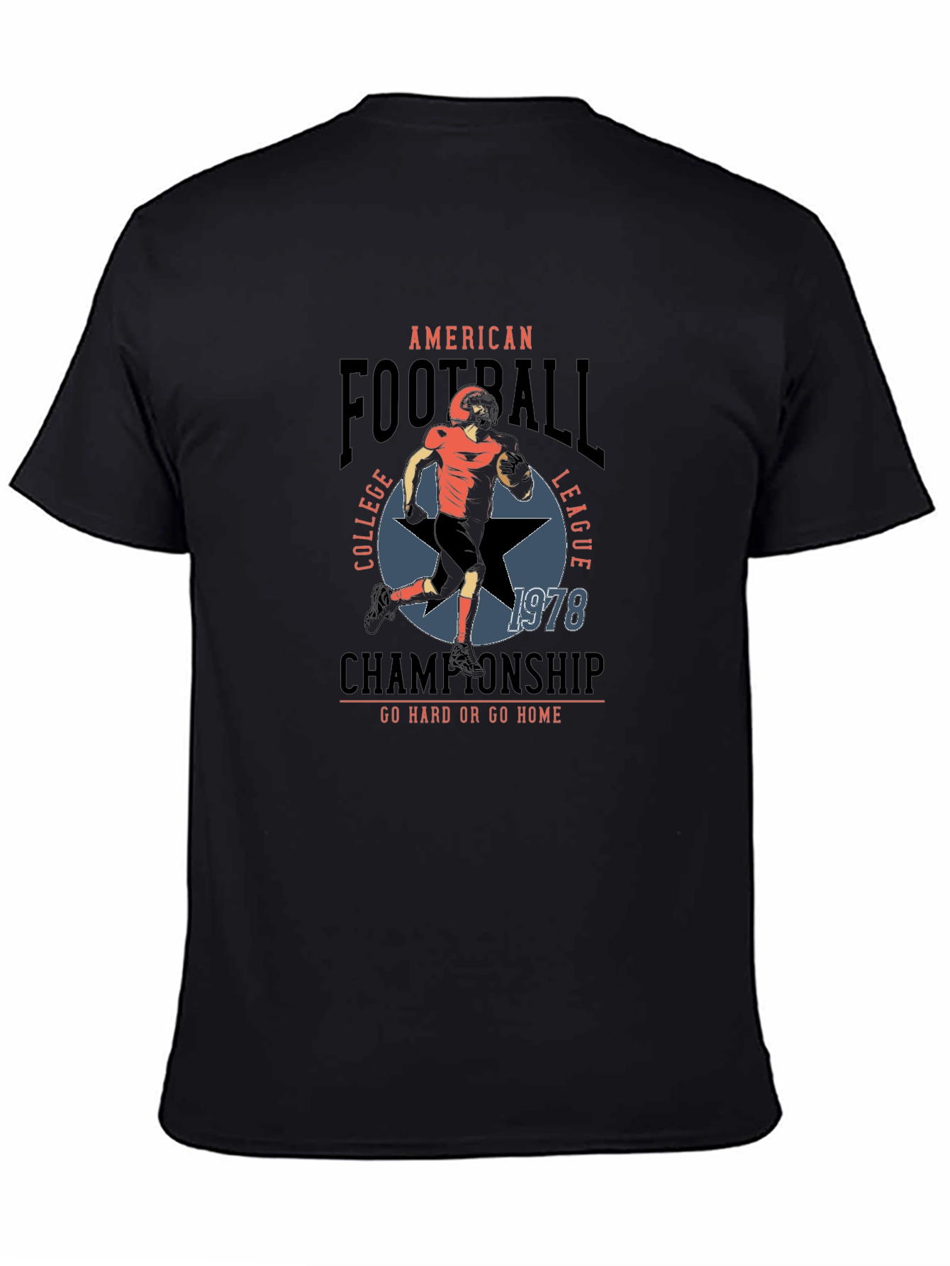 Black American Football League 1978 T-Shirt view 4