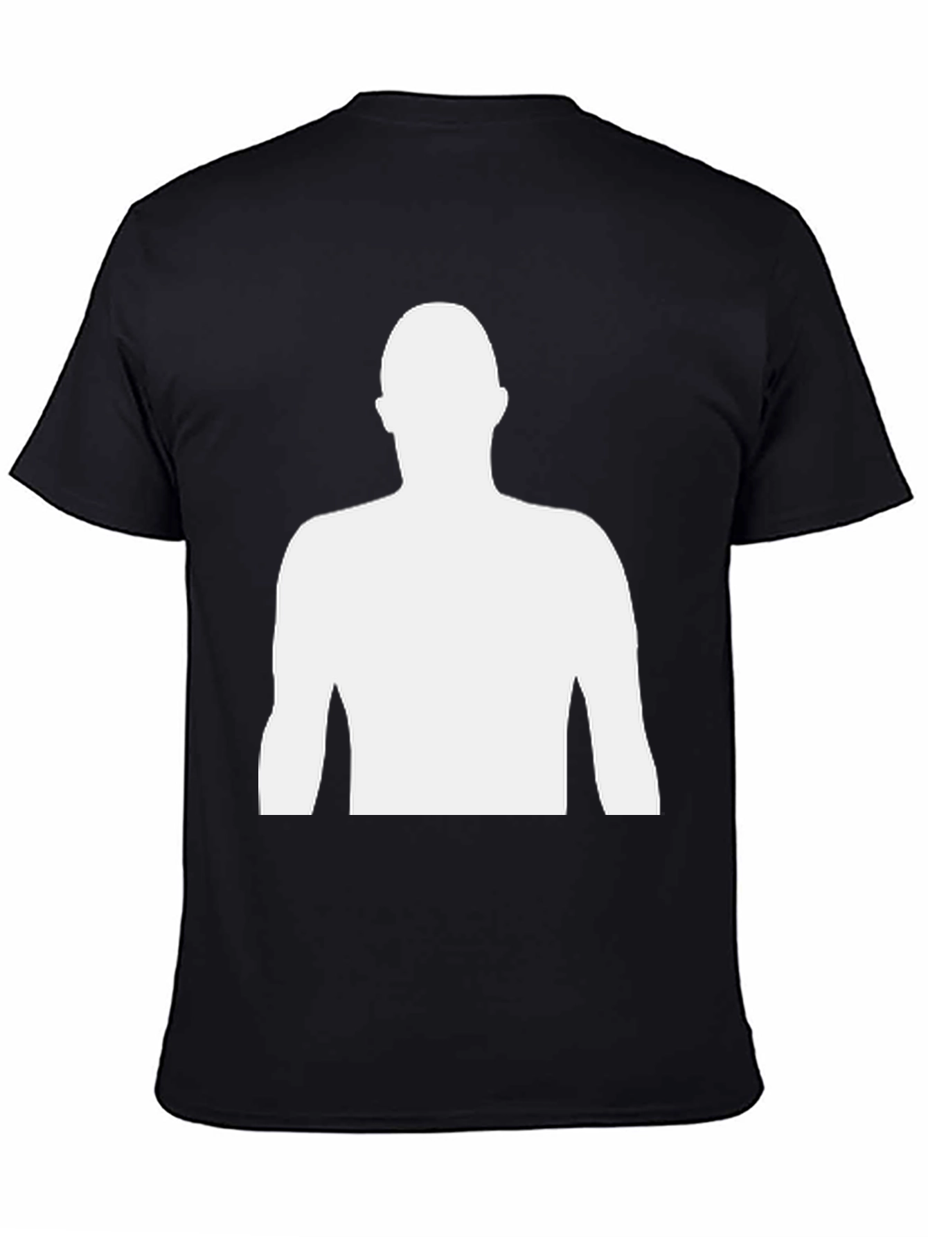 Black Silhouette Graphic Tee - Black Casual Shirt view 4