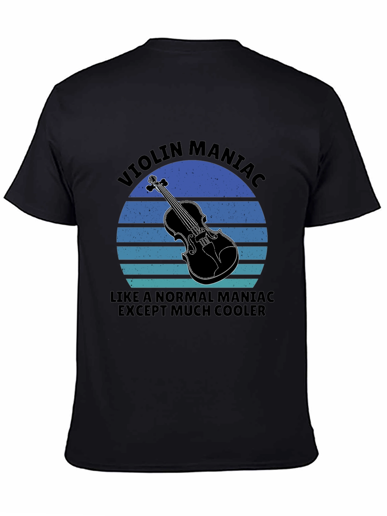 Black Violin Maniac Graphic Tee - Musician T-Shirt view 4