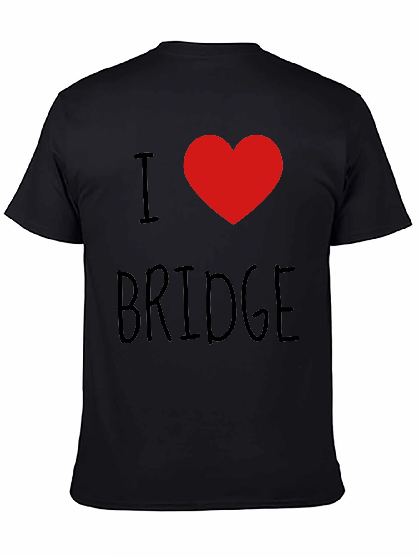 Black I Heart Bridge - Men's Graphic Tee view 4