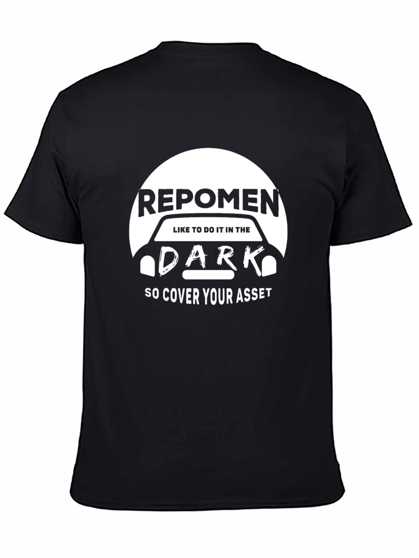 Black Repo Men Dark Humor T-Shirt view 4
