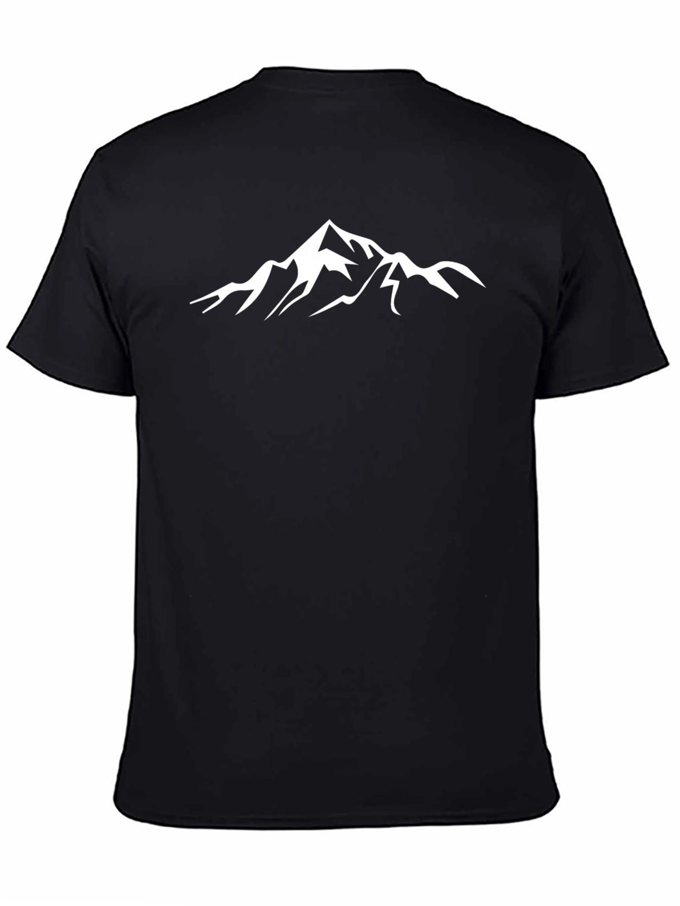 Black Mountain Graphic Tee - Black Casual T-Shirt view 4