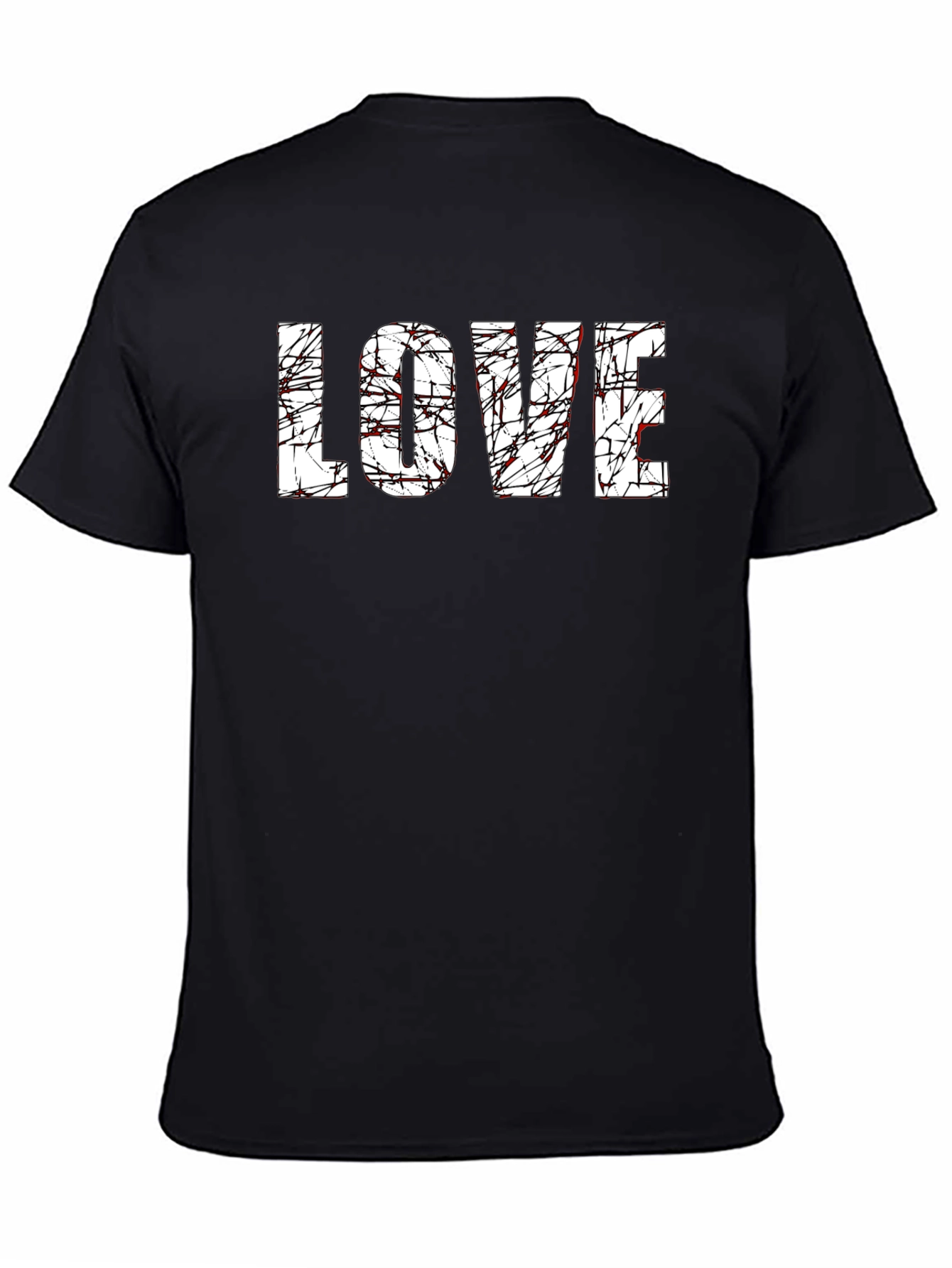 Black Bloody Love Graphic T-Shirt - Dark Humor Tee view 4
