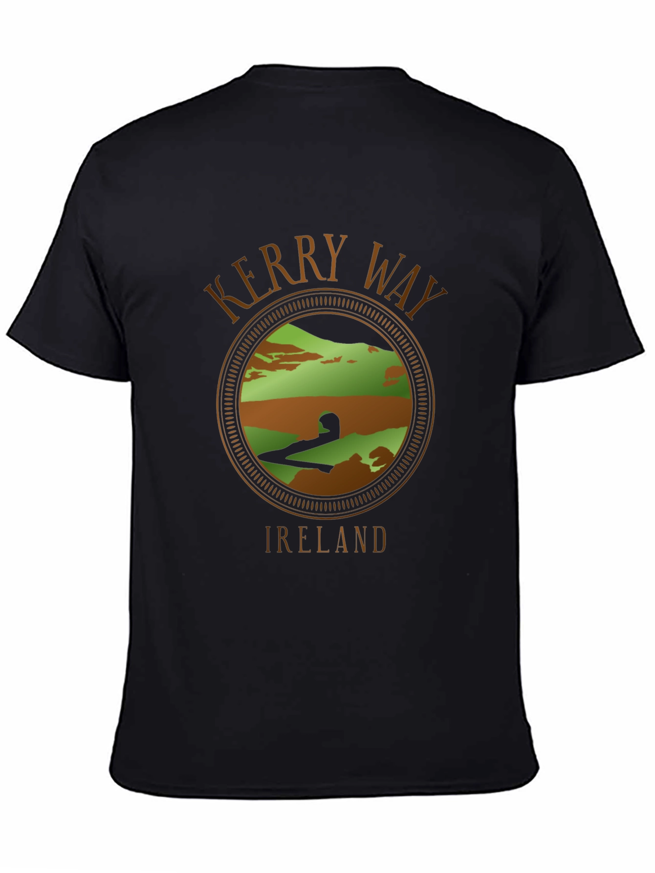 Black Kerry Way Ireland Graphic T-Shirt view 4