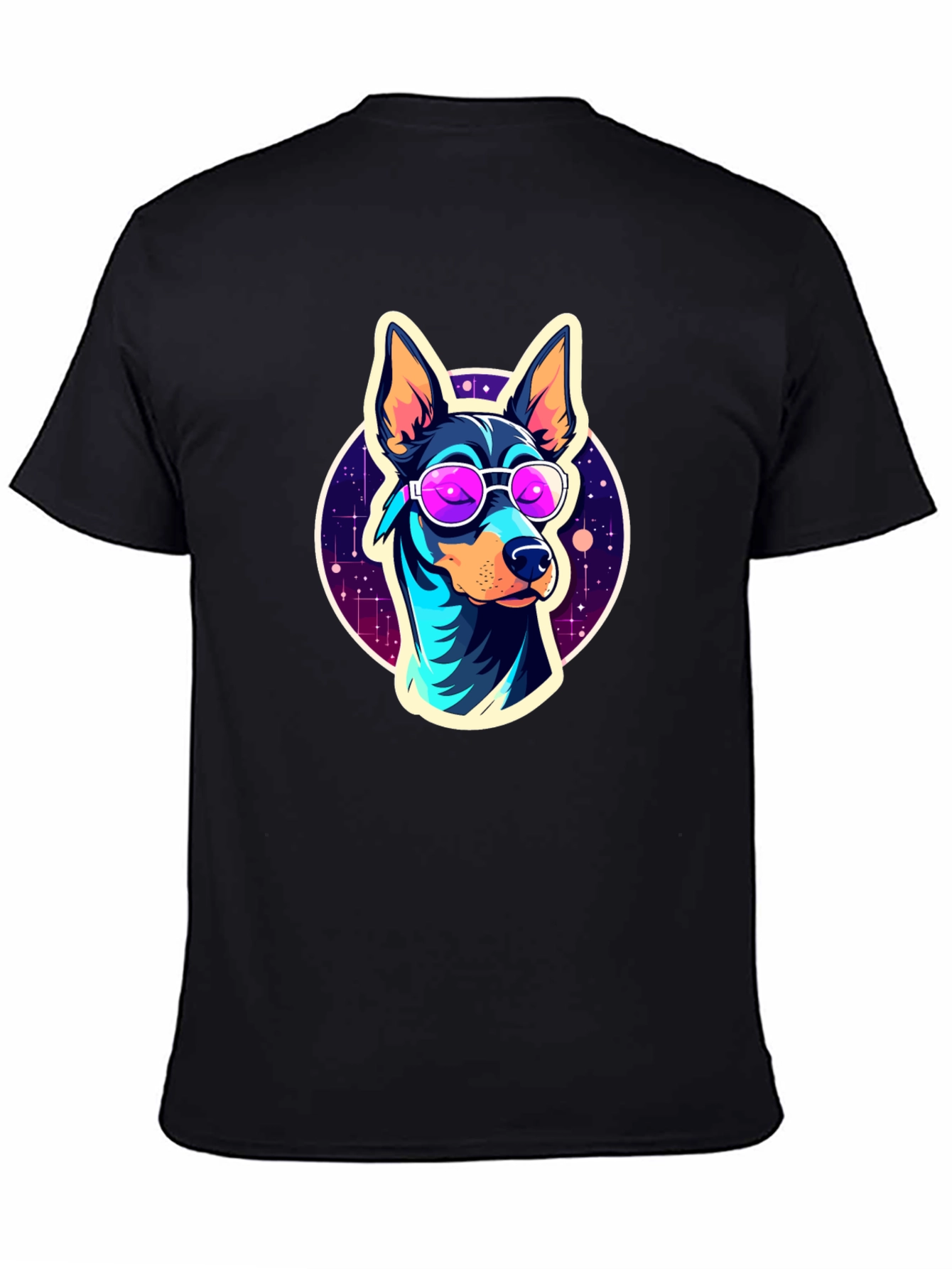 Black Cool Dog T-Shirt view 4