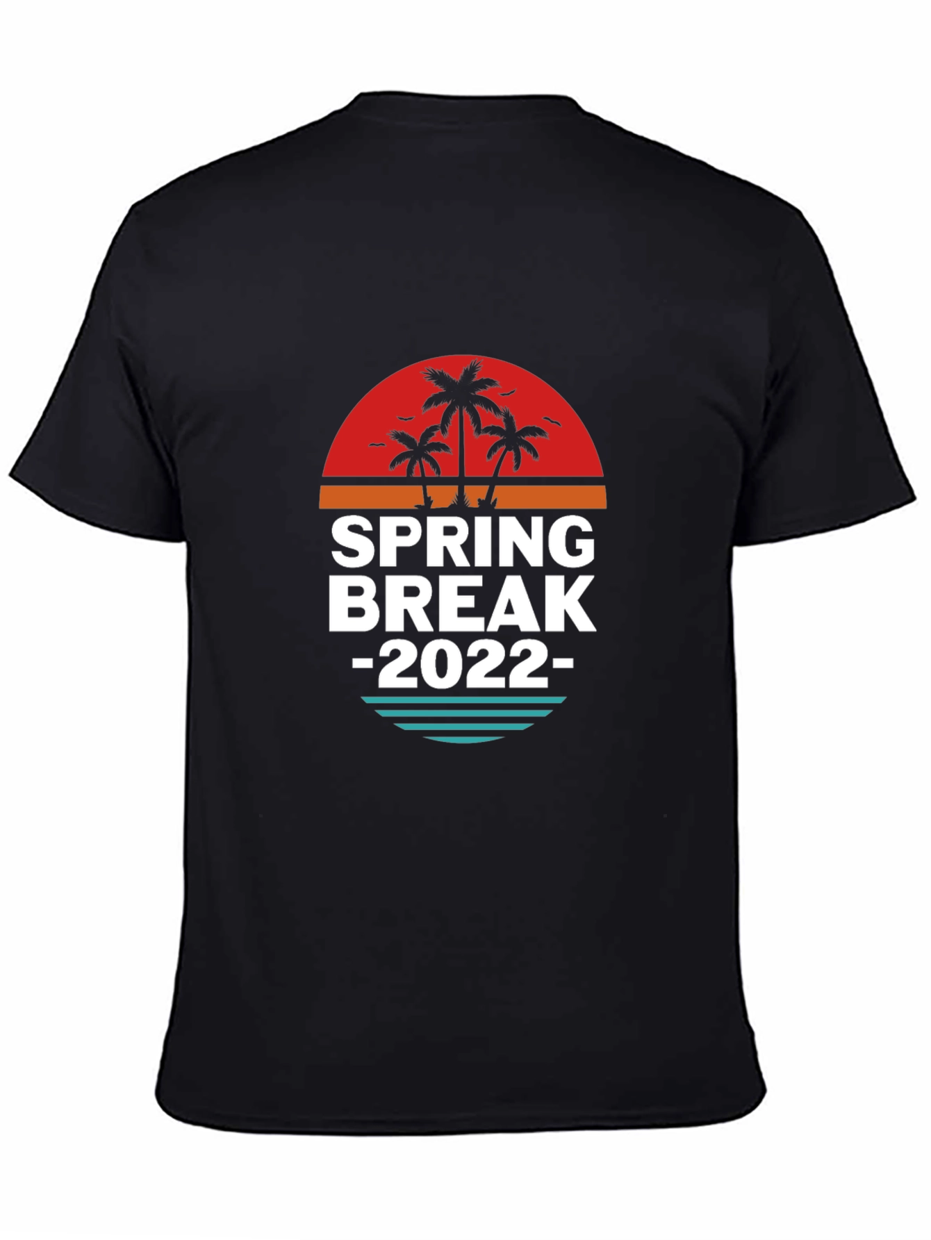Black Spring Break 2022 Graphic T-Shirt view 4