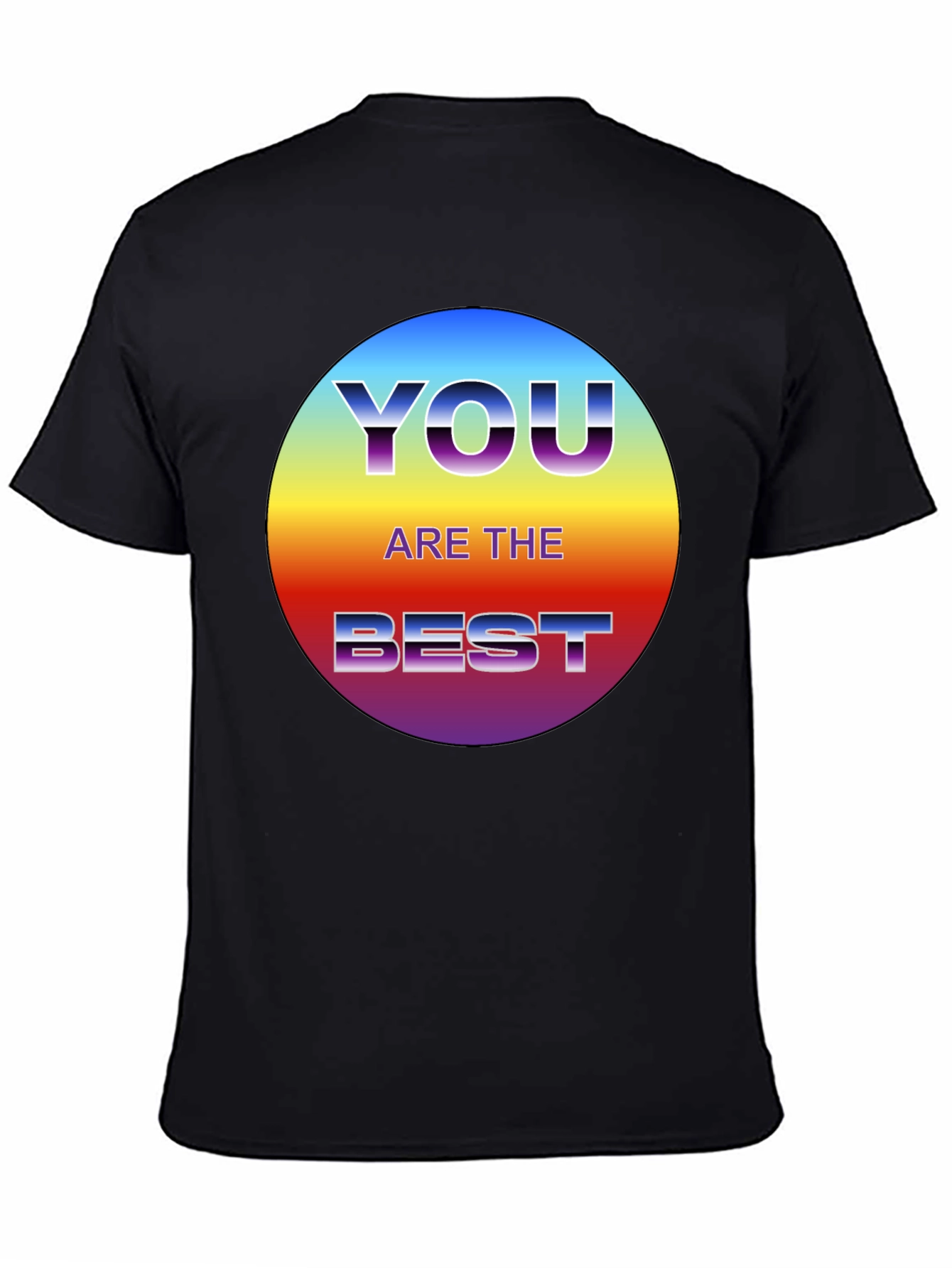 Black You Are The Best Graphic T-Shirt - Black view 4