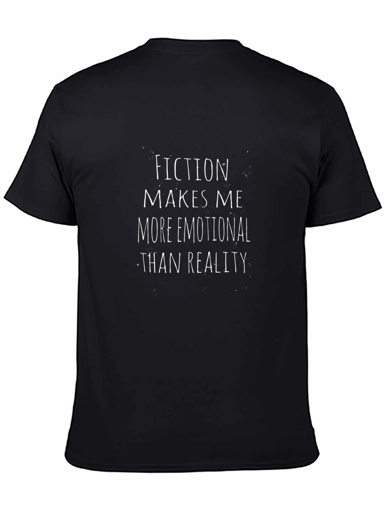 Black Fiction Makes Me More Emotional T-Shirt view 4