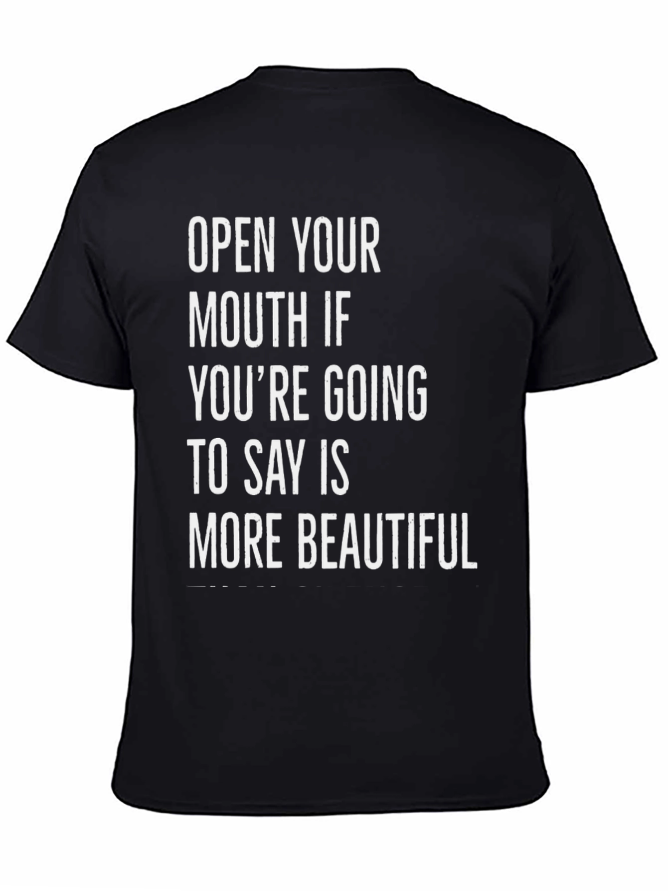 Black Funny Sarcastic Slogan T-Shirt view 4