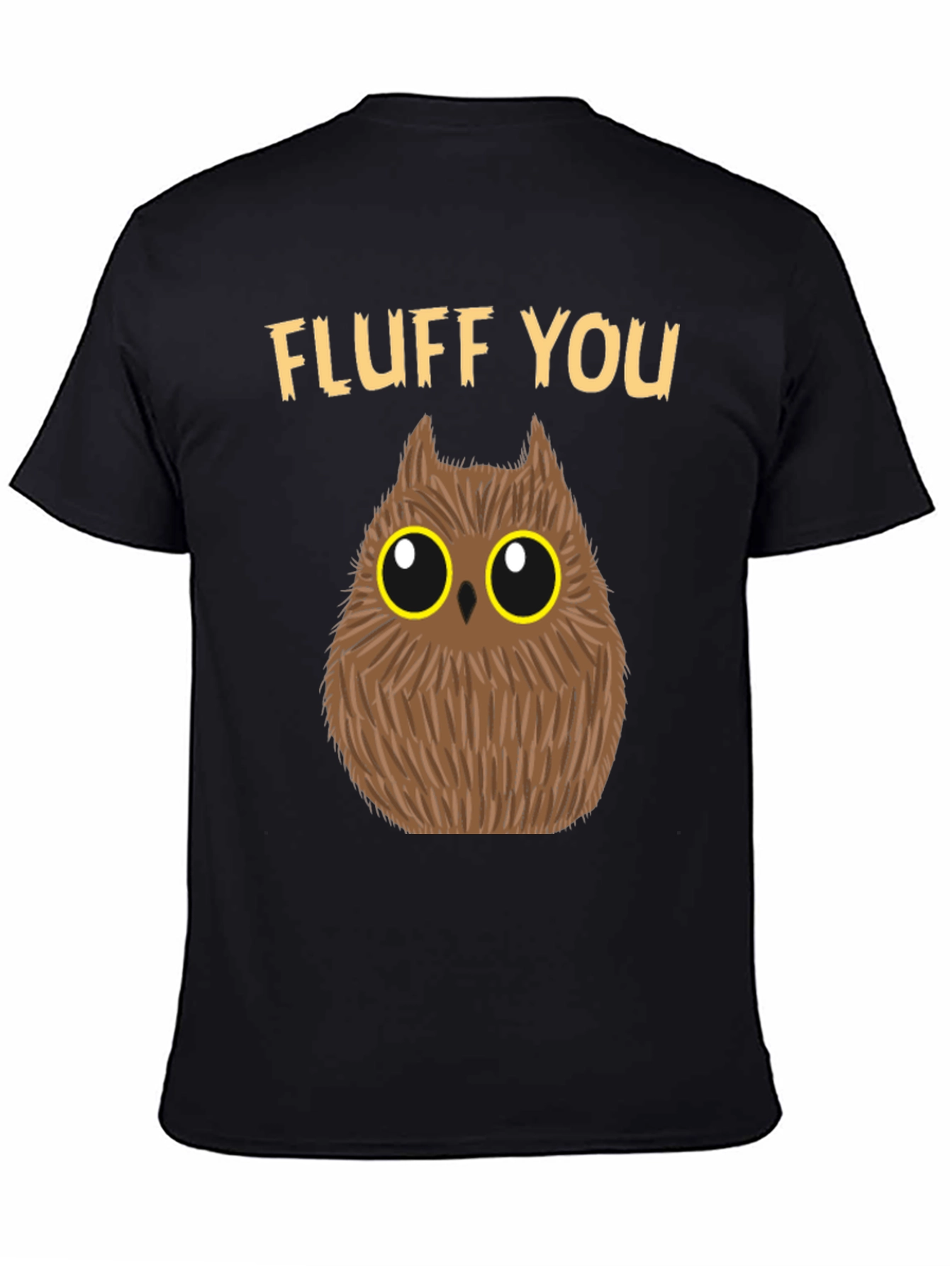 Black Fluff You Owl Graphic Tee view 4