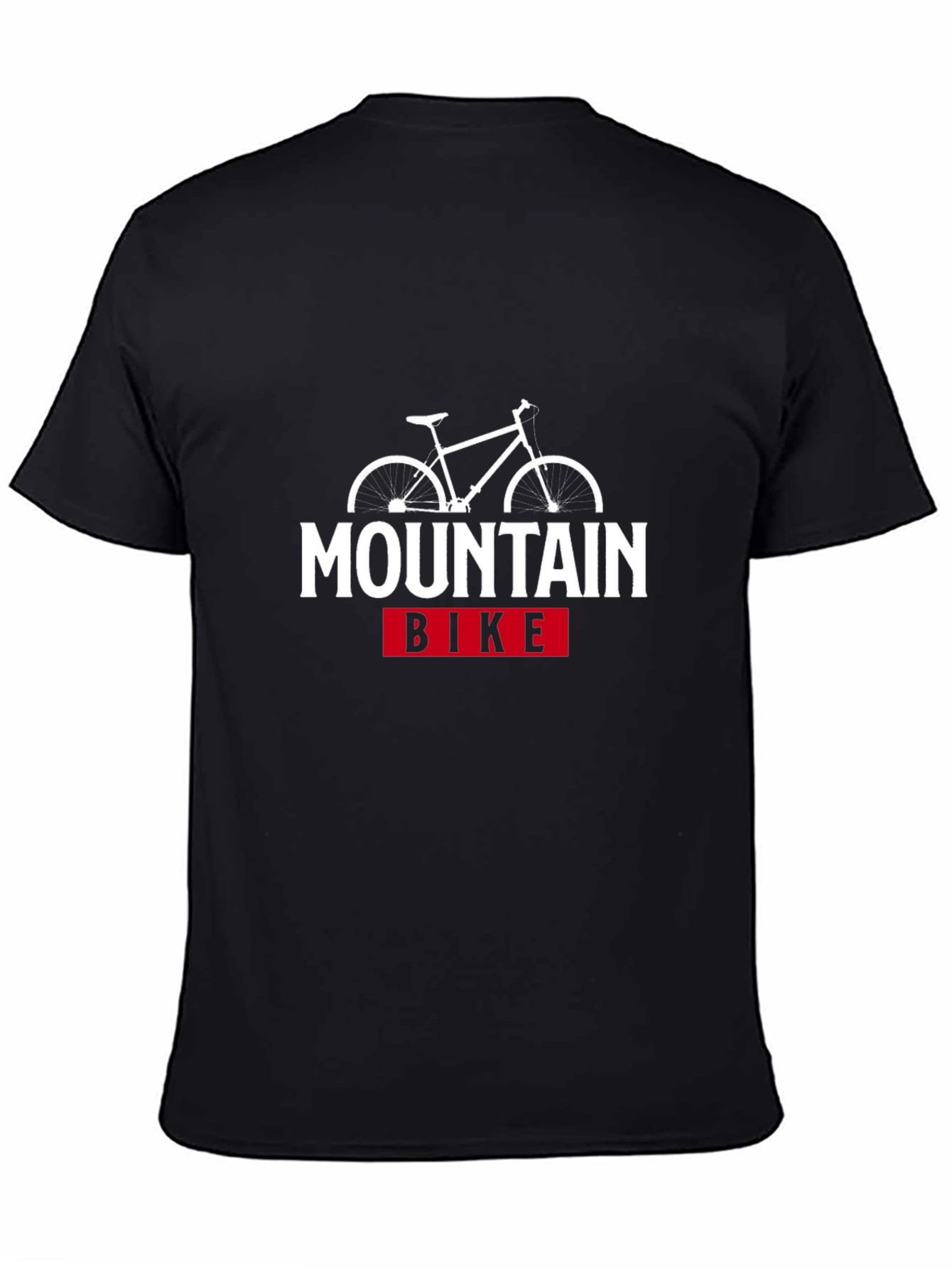 Black Mountain Bike Graphic T-Shirt - Black view 4