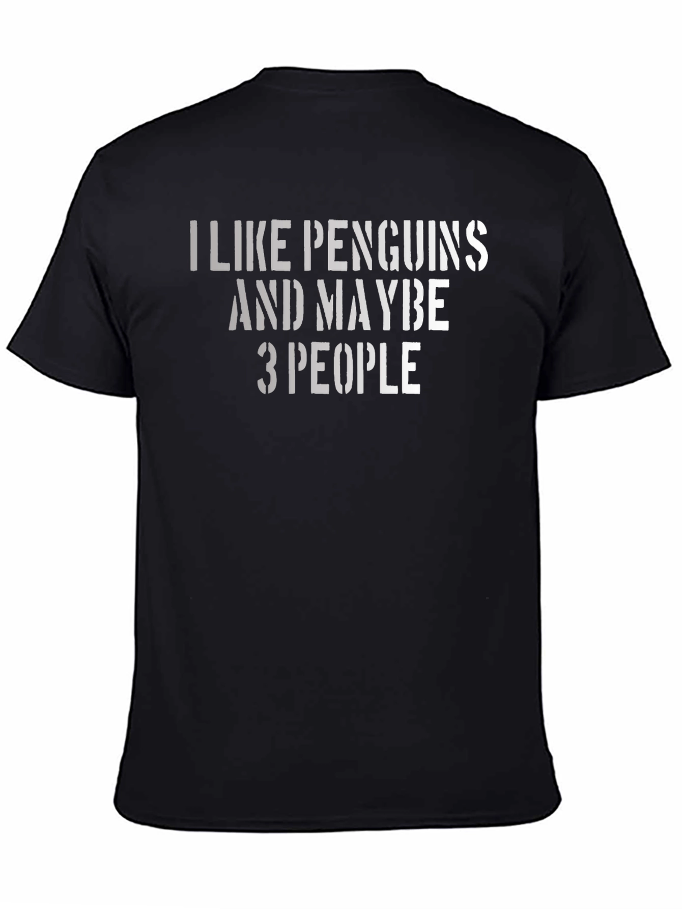 Black Penguins & Maybe 3 People Graphic Tee view 4