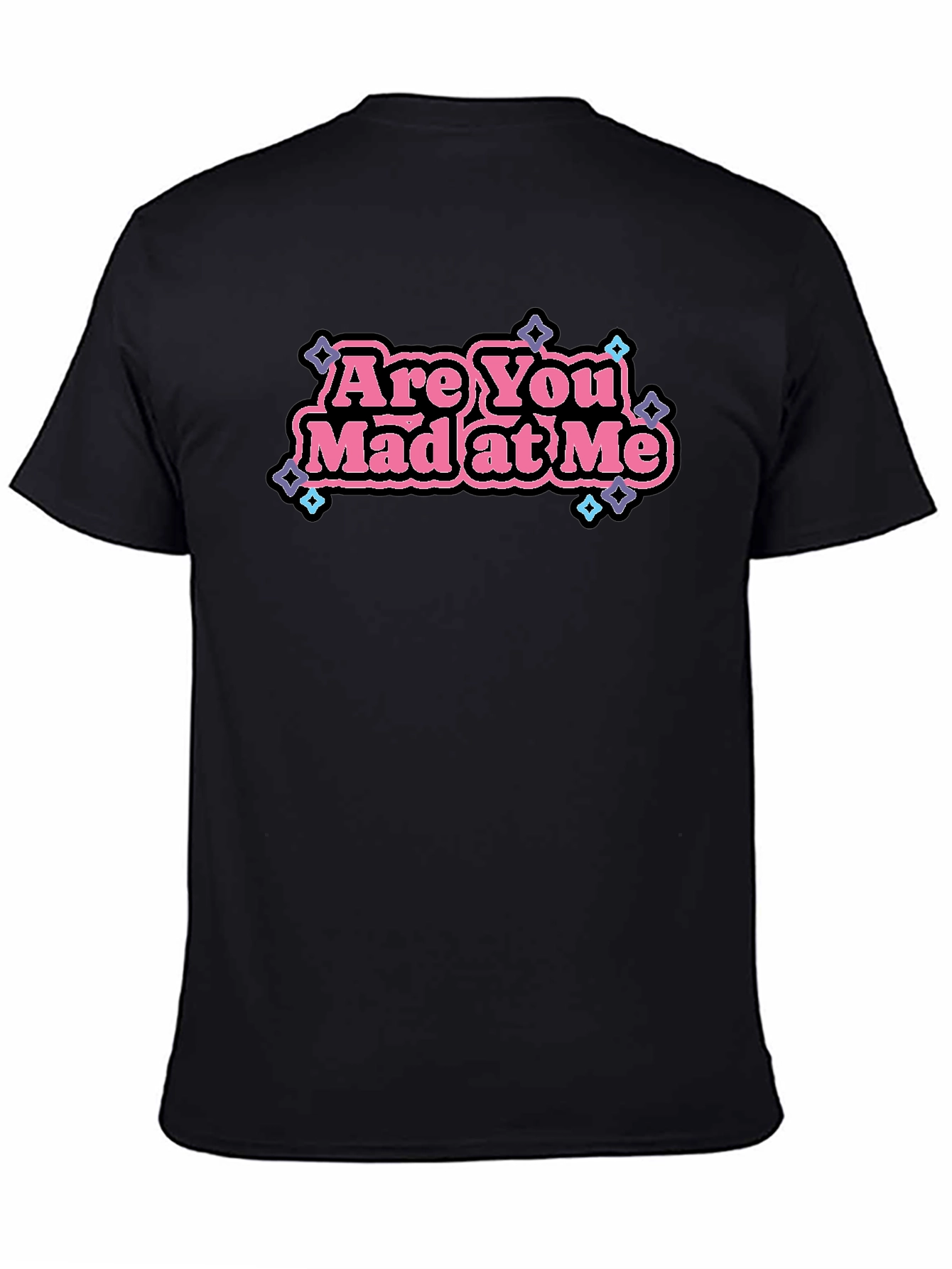 Black Are You Mad At Me Graphic Tee view 4