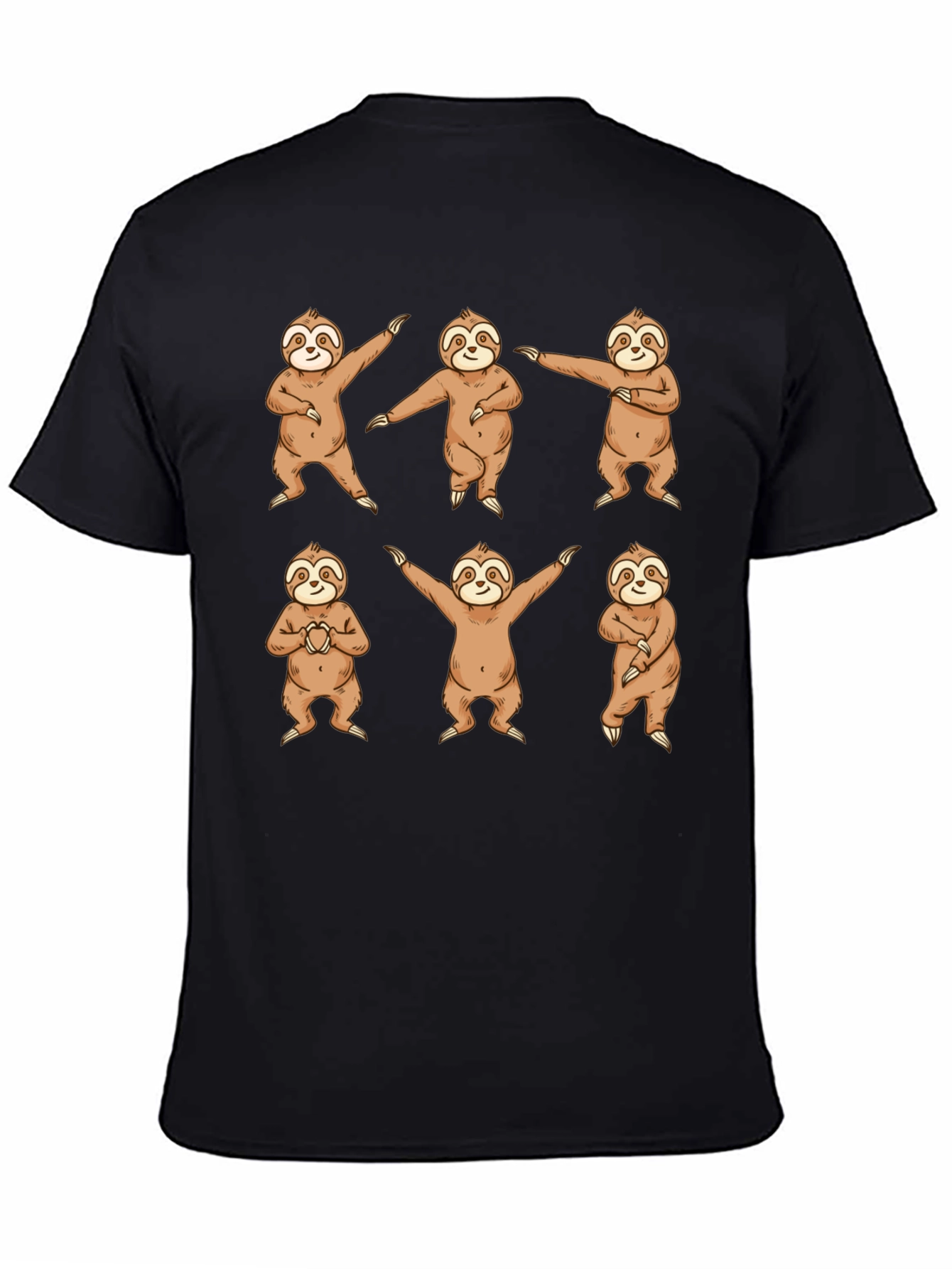 Black Dancing Sloth Graphic Tee - Fun & Comfy view 4