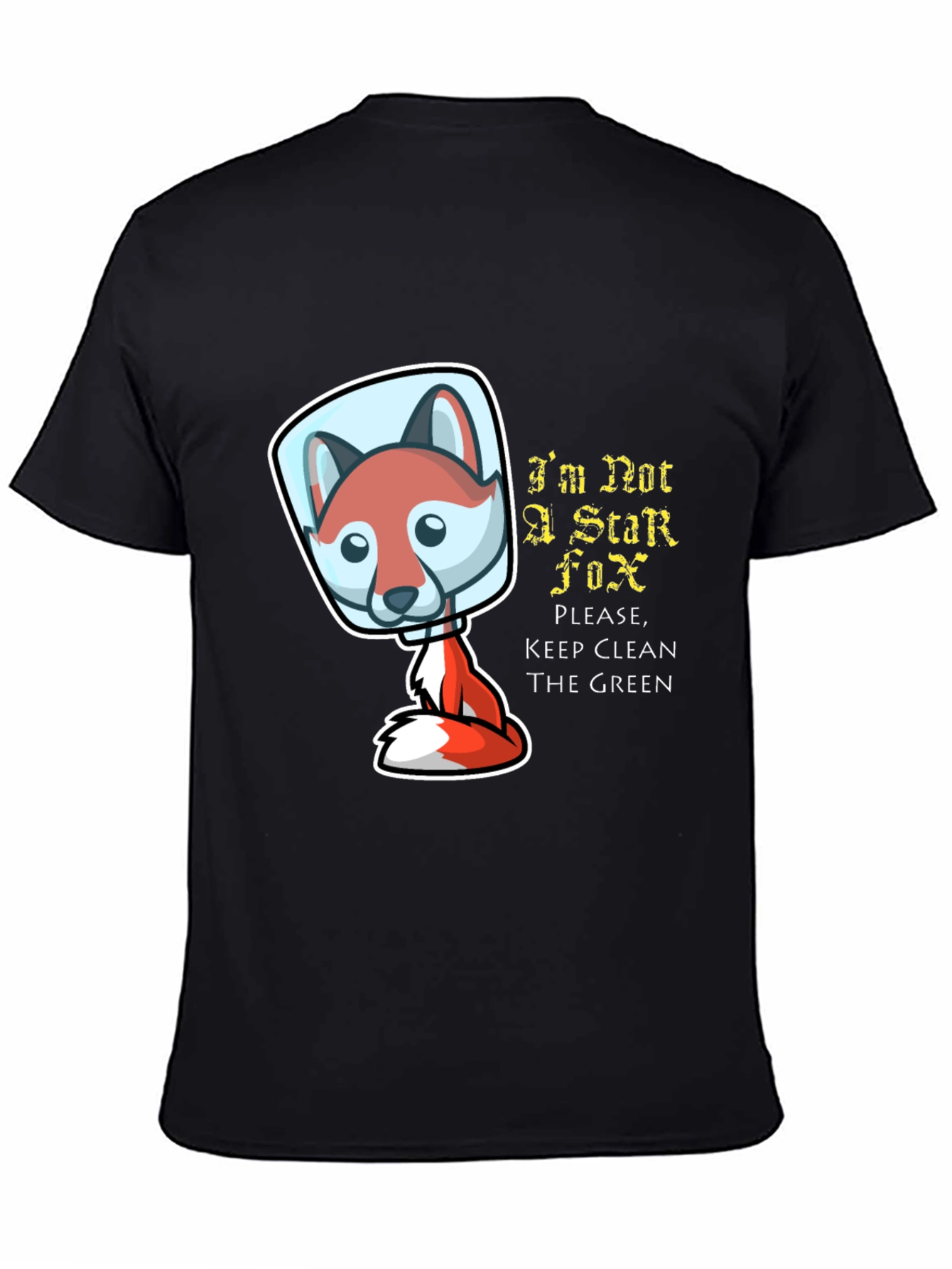 Black I'm Not A Star Fox T-Shirt view 4
