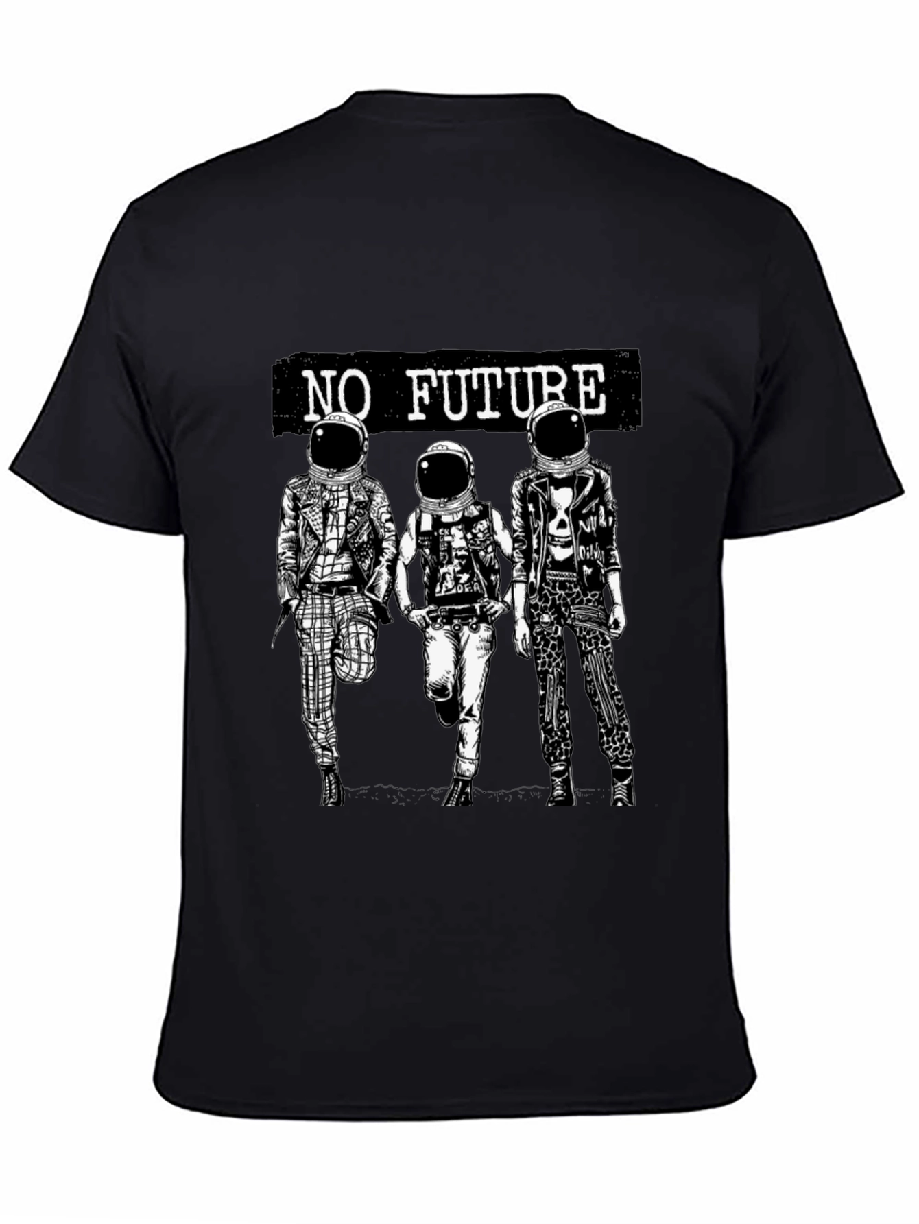 No Future Spaceman Graphic Tee - 4