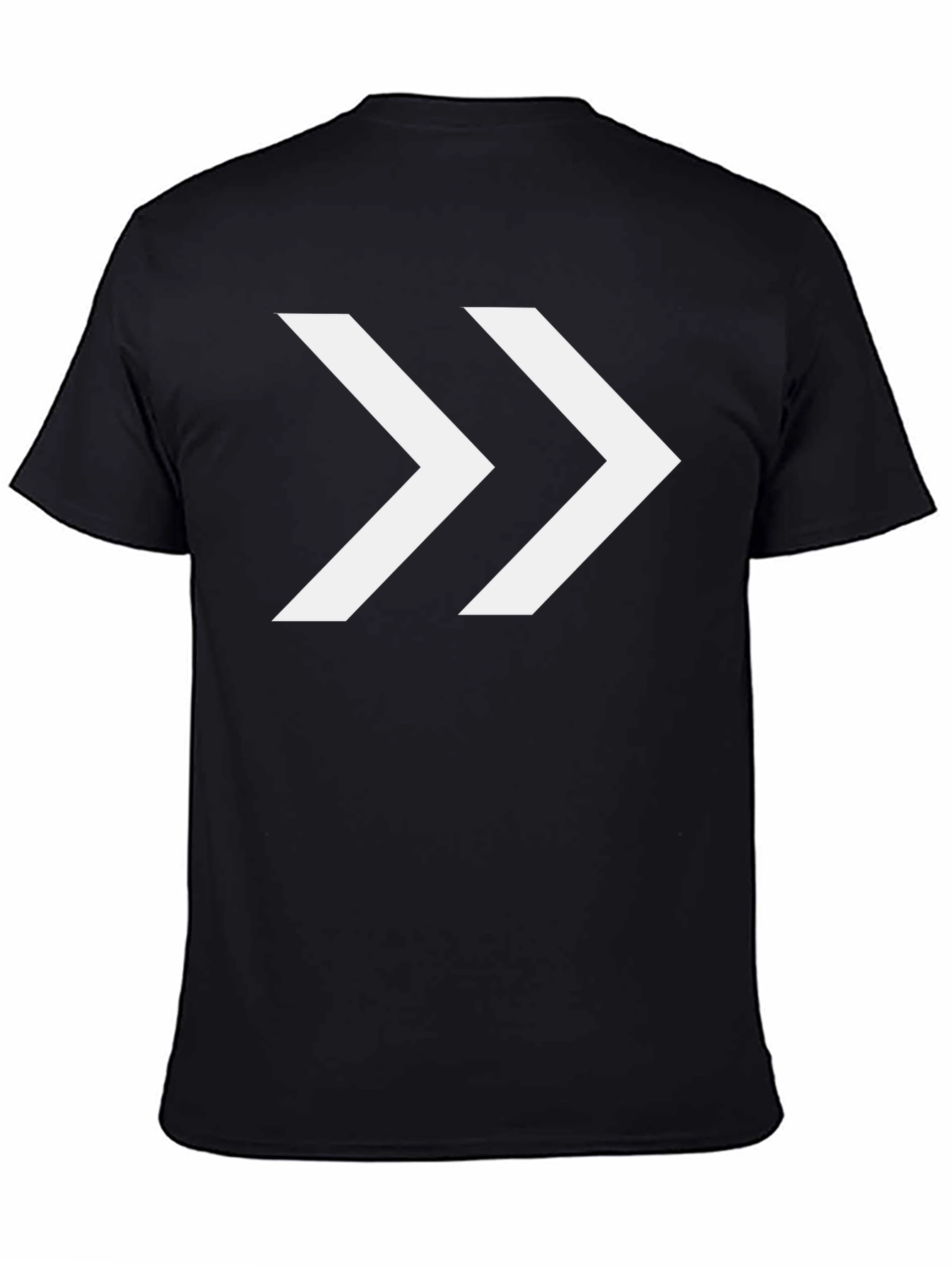 Black Forward Arrow Graphic T-Shirt - Black view 4