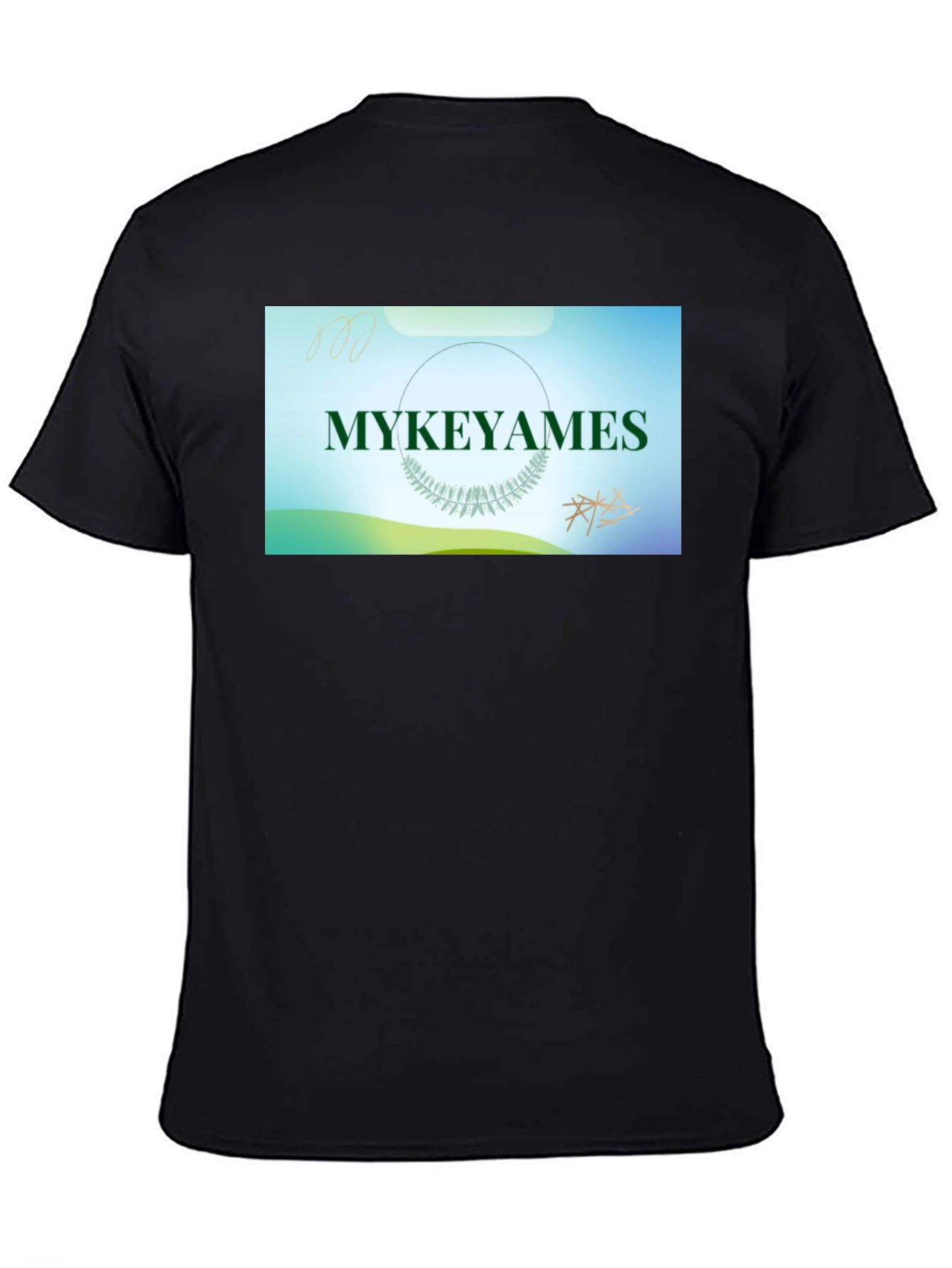 Black Mykeyames Graphic Tee - Trendy Casual Wear view 4